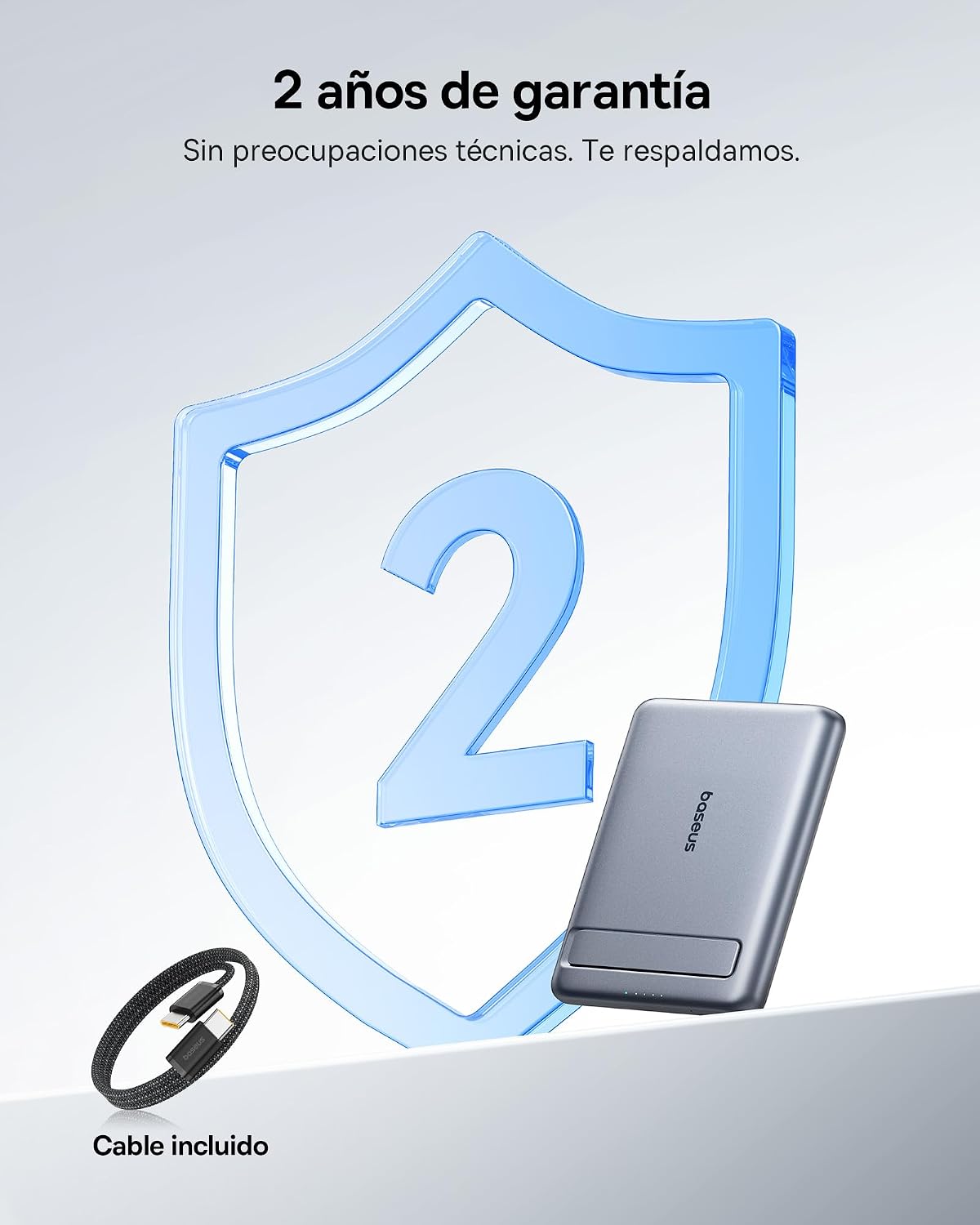 Thumbnail 7 de Baseus Mini MagSafe Power Bank 5000mAh Grau