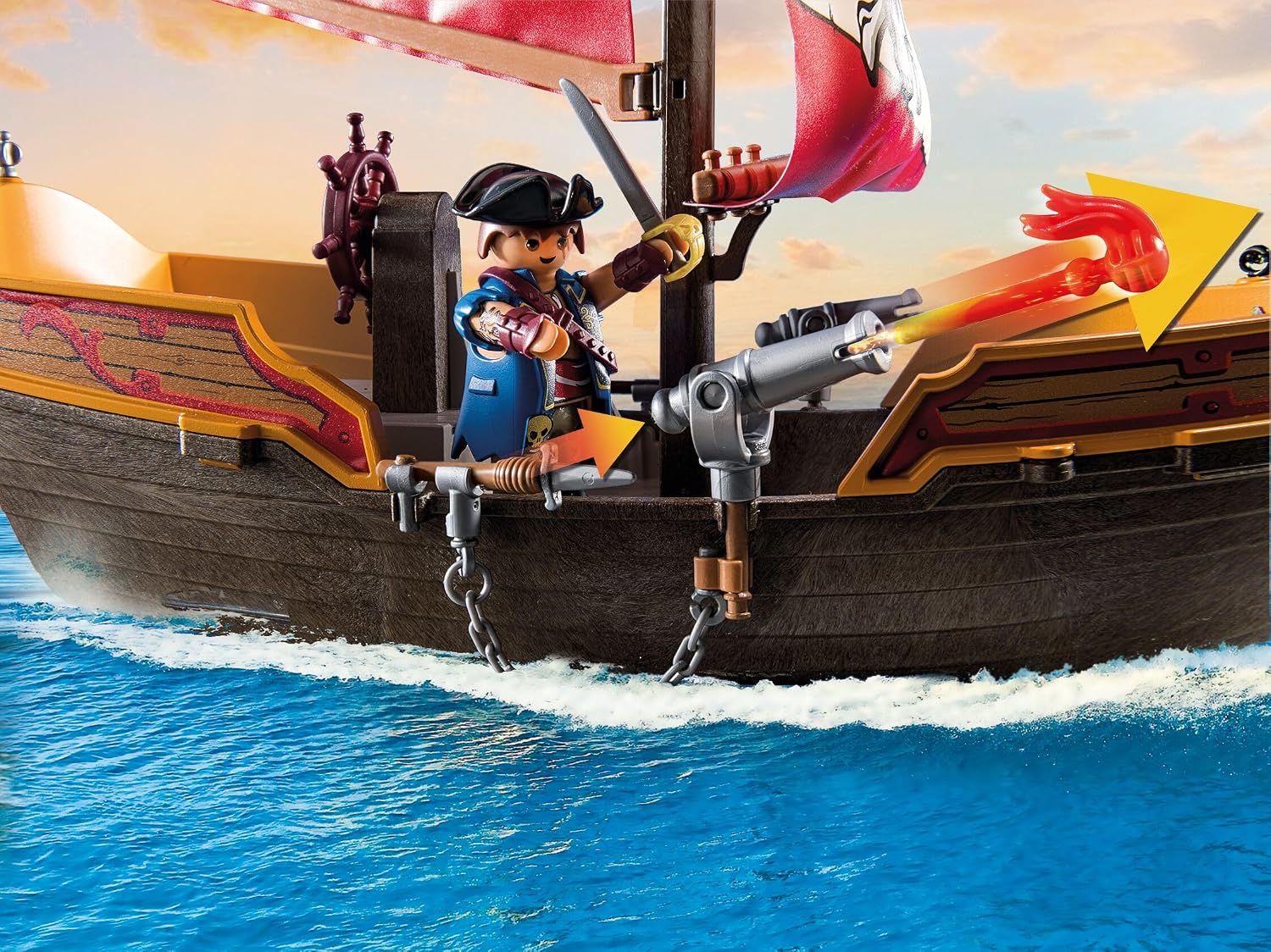 Thumbnail 2 de PLAYMOBIL Pirate Ship 101-piece set