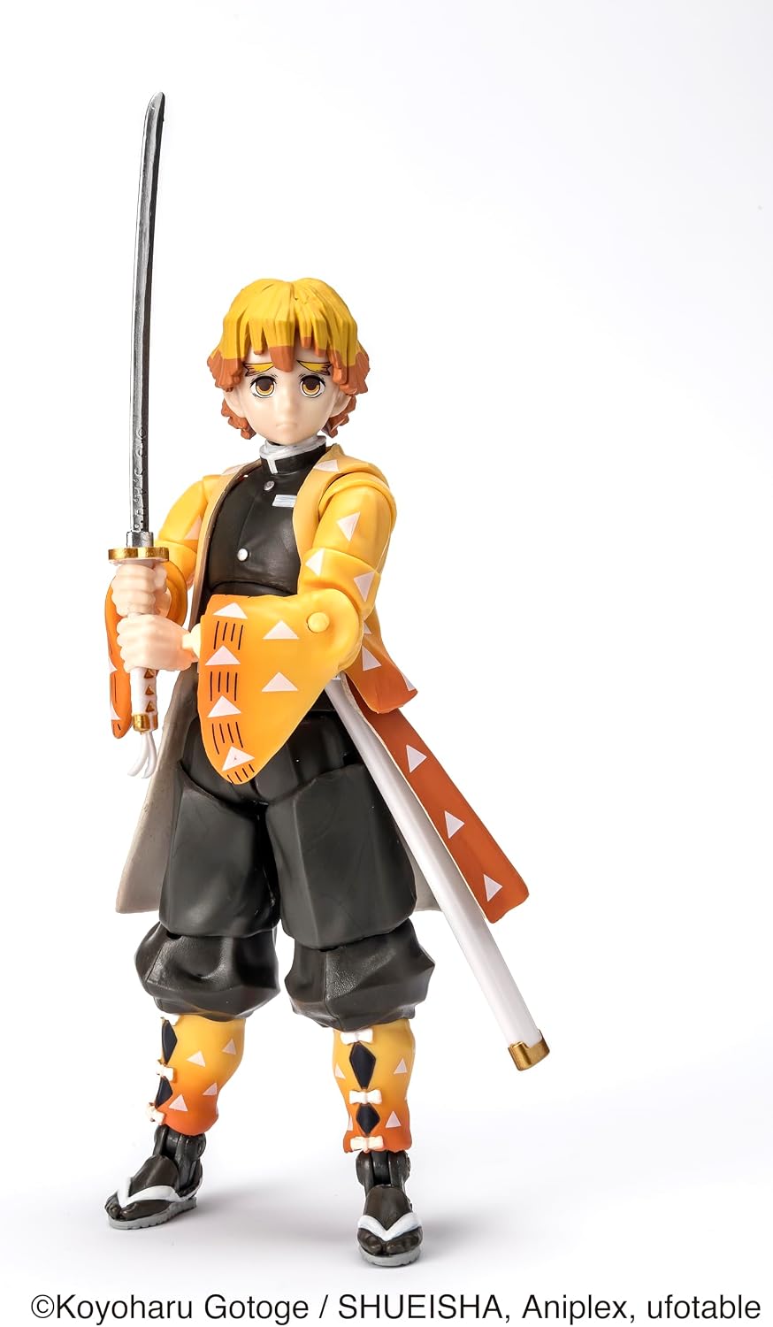 Detalle 2 de BANDAI Ultimate Legends Figurine Zenitsu Agatsuma – Figurine articulée 12,5 cm avec 27 points d’articulation et accessoires