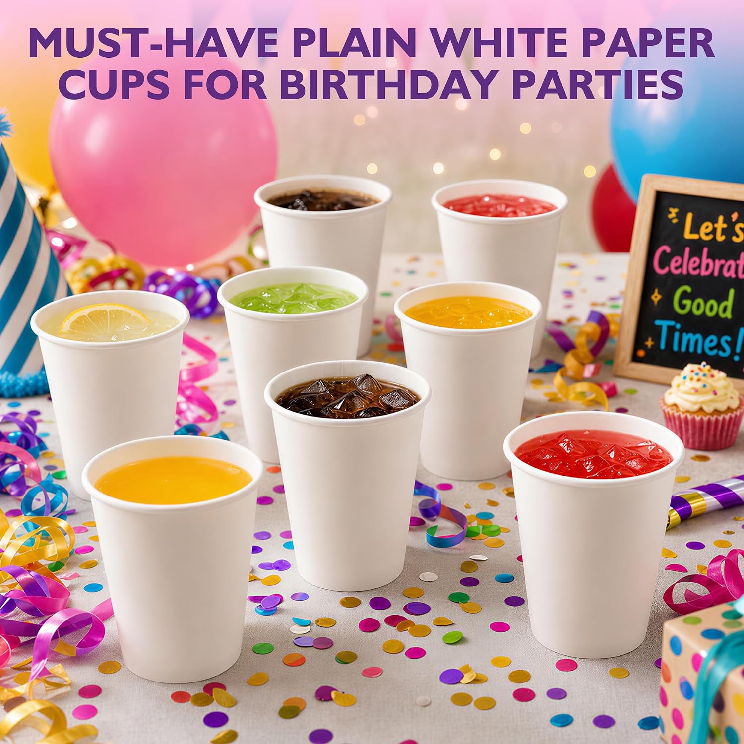 Thumbnail 4 de PACKINNO 8 oz Paper Cups 400 Pack