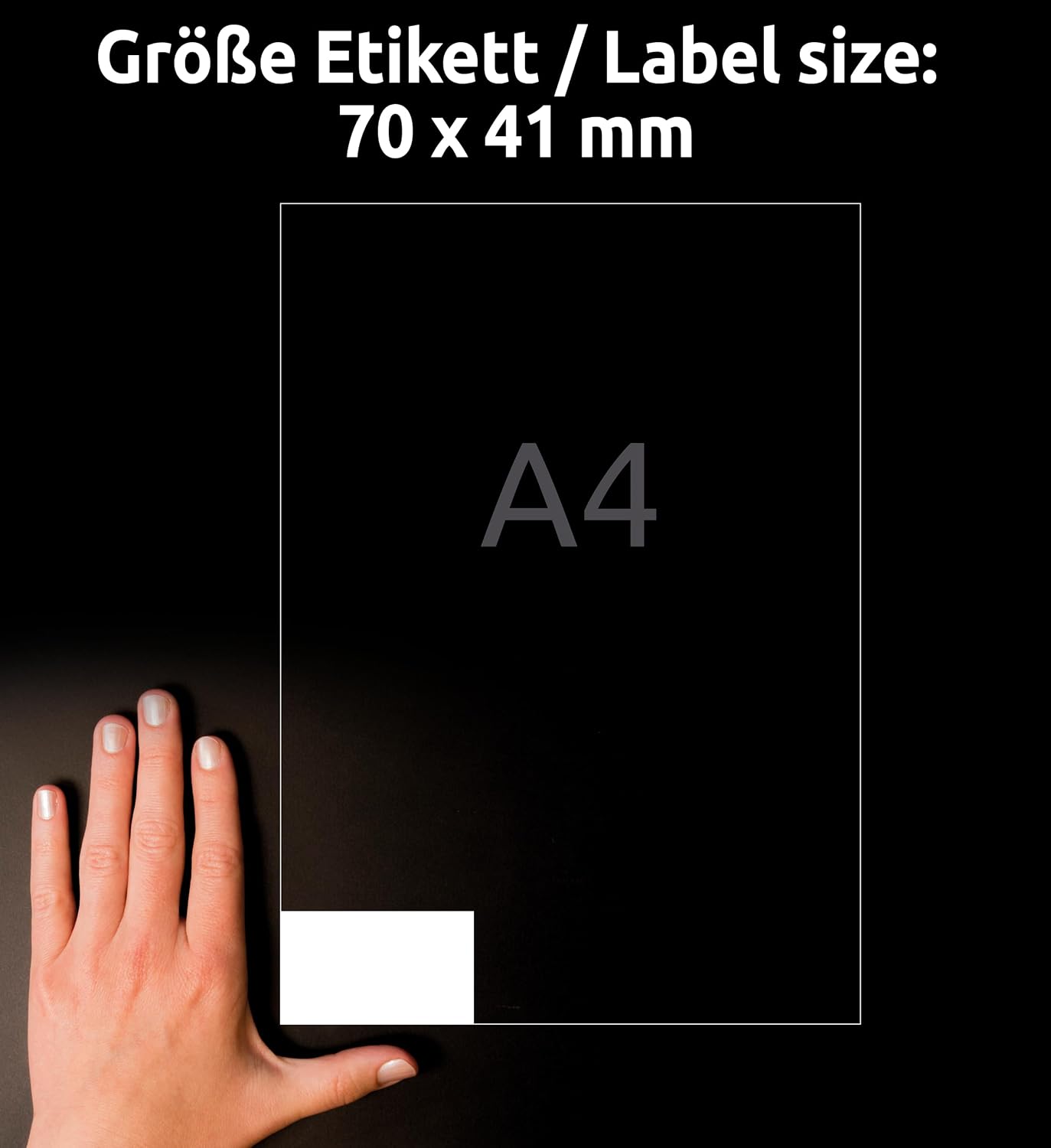 Detalle 2 de AVERY Zweckform 3481-10 adresetiketten 70 x 41 mm, 210 stuks