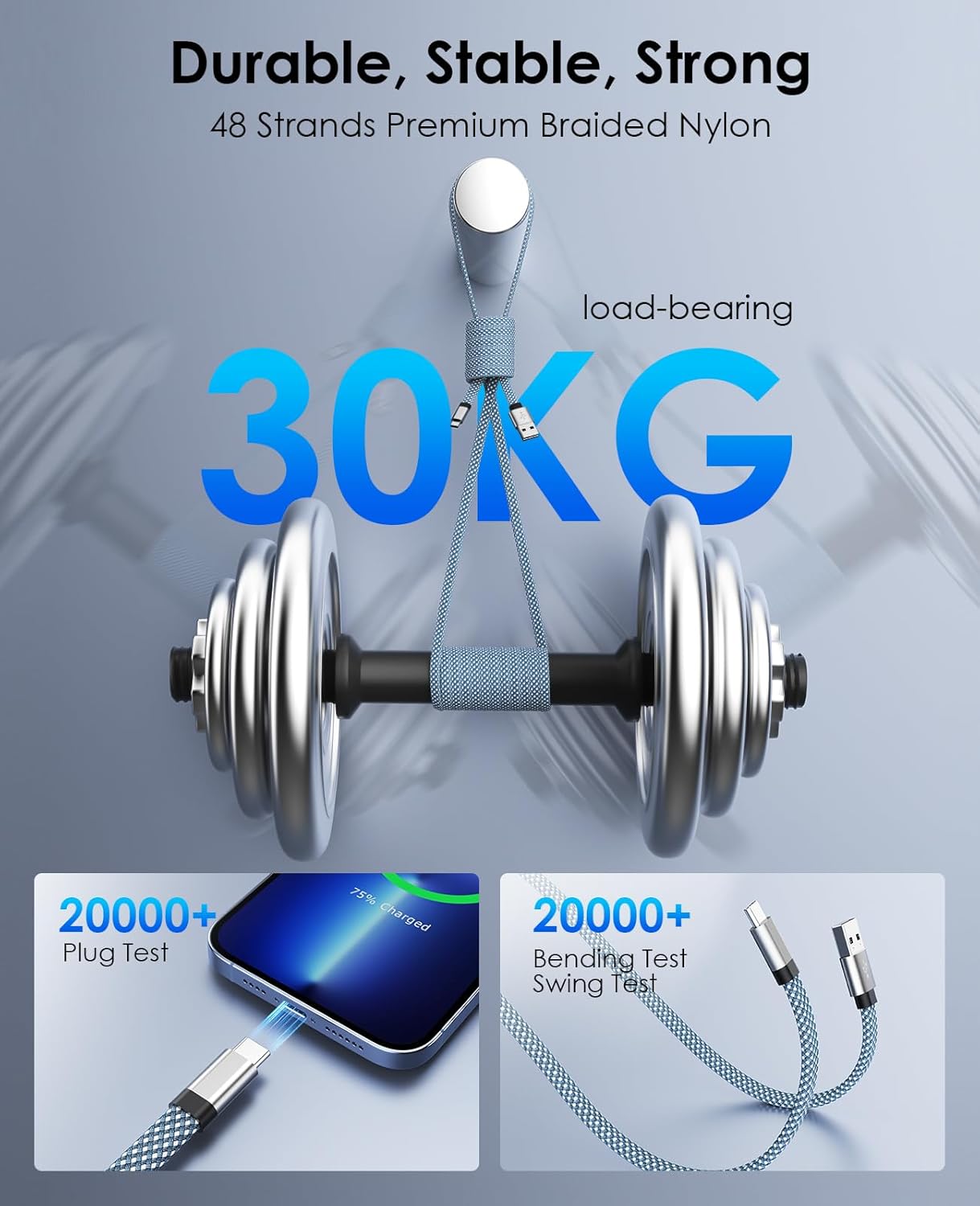 Thumbnail 4 de Magtame Cable USB C Magnético 5 pies Carga Rápida ⚡