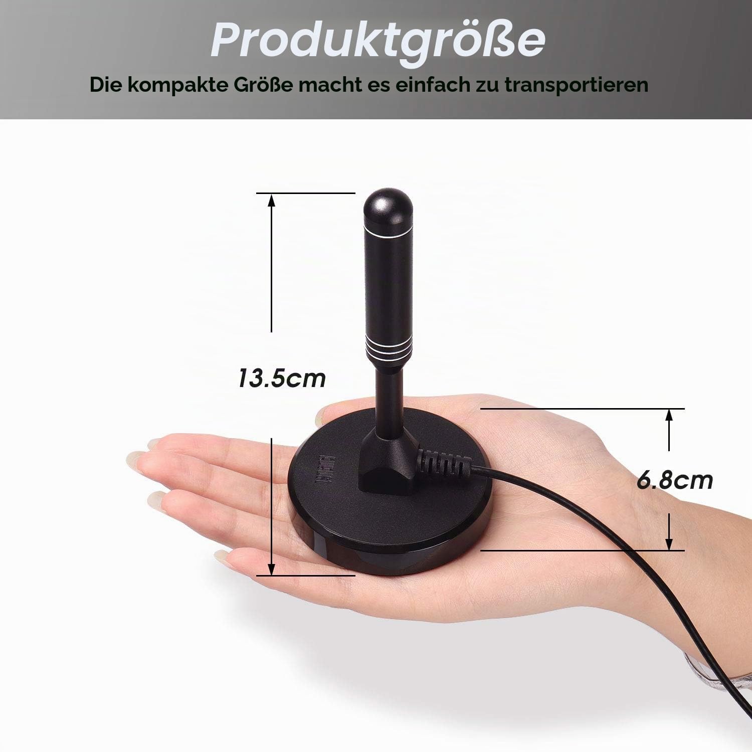 Detalle 2 de August DTA240 DVB-T2 Antenne 2m Kabel