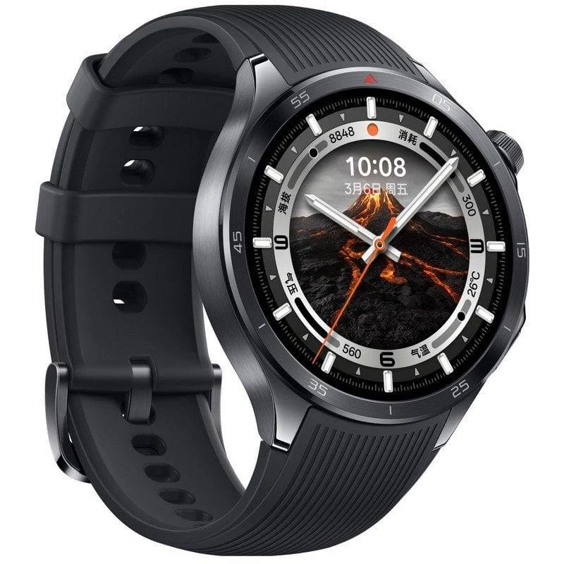 Detalle 2 de OPPO Watch X2 46 mm AMOLED con eSIM y enfoque deportivo en negro