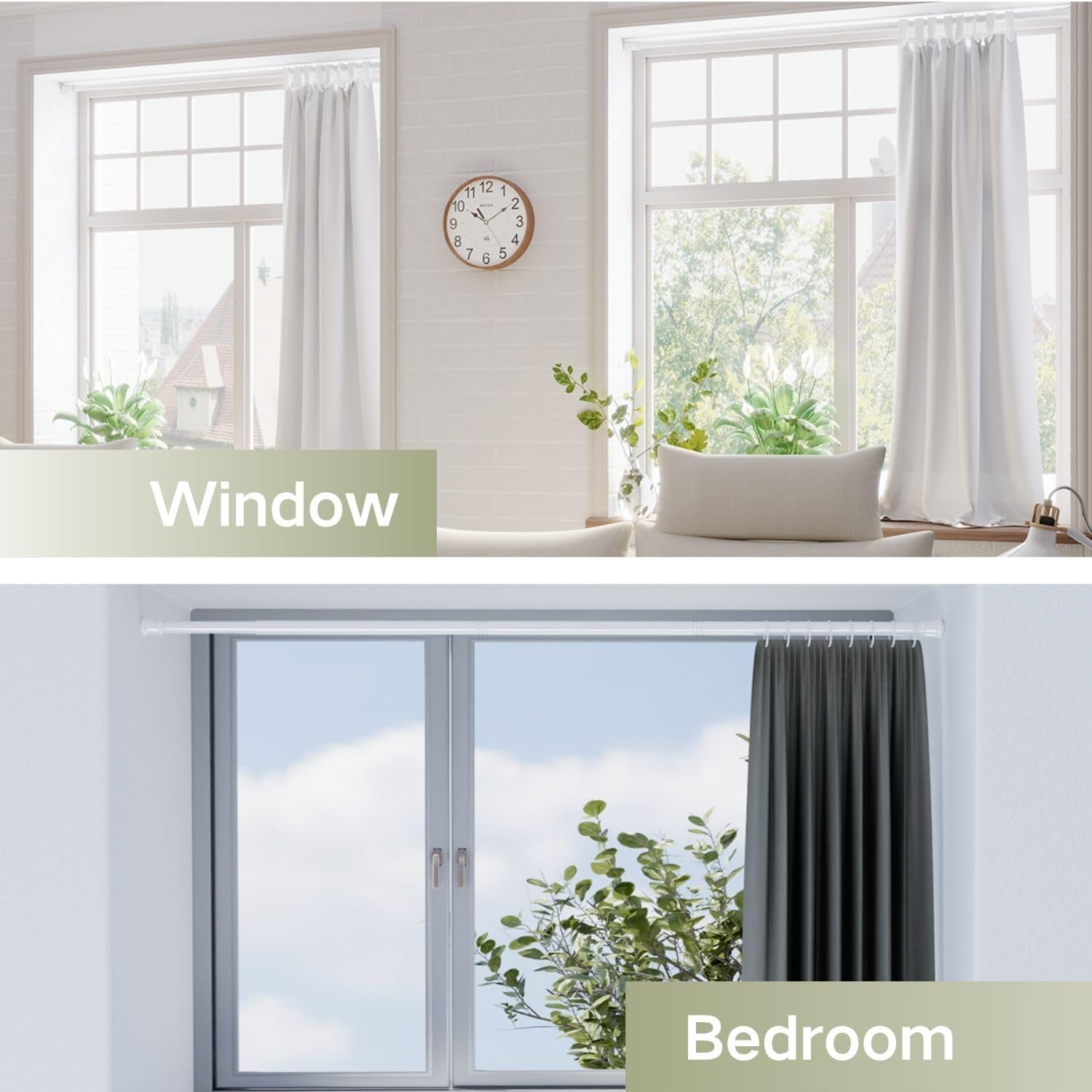 Thumbnail 5 de Telescopic Curtain Rod 135-200 cm