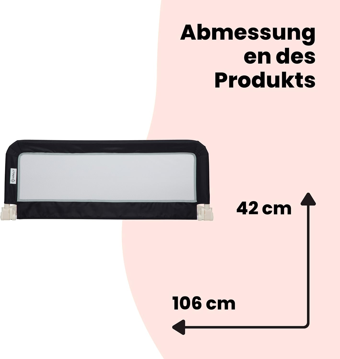 Detalle de Safety 1st Portable Bed Rail – zusammenklappbares Bettgitter für Reise und Zuhause