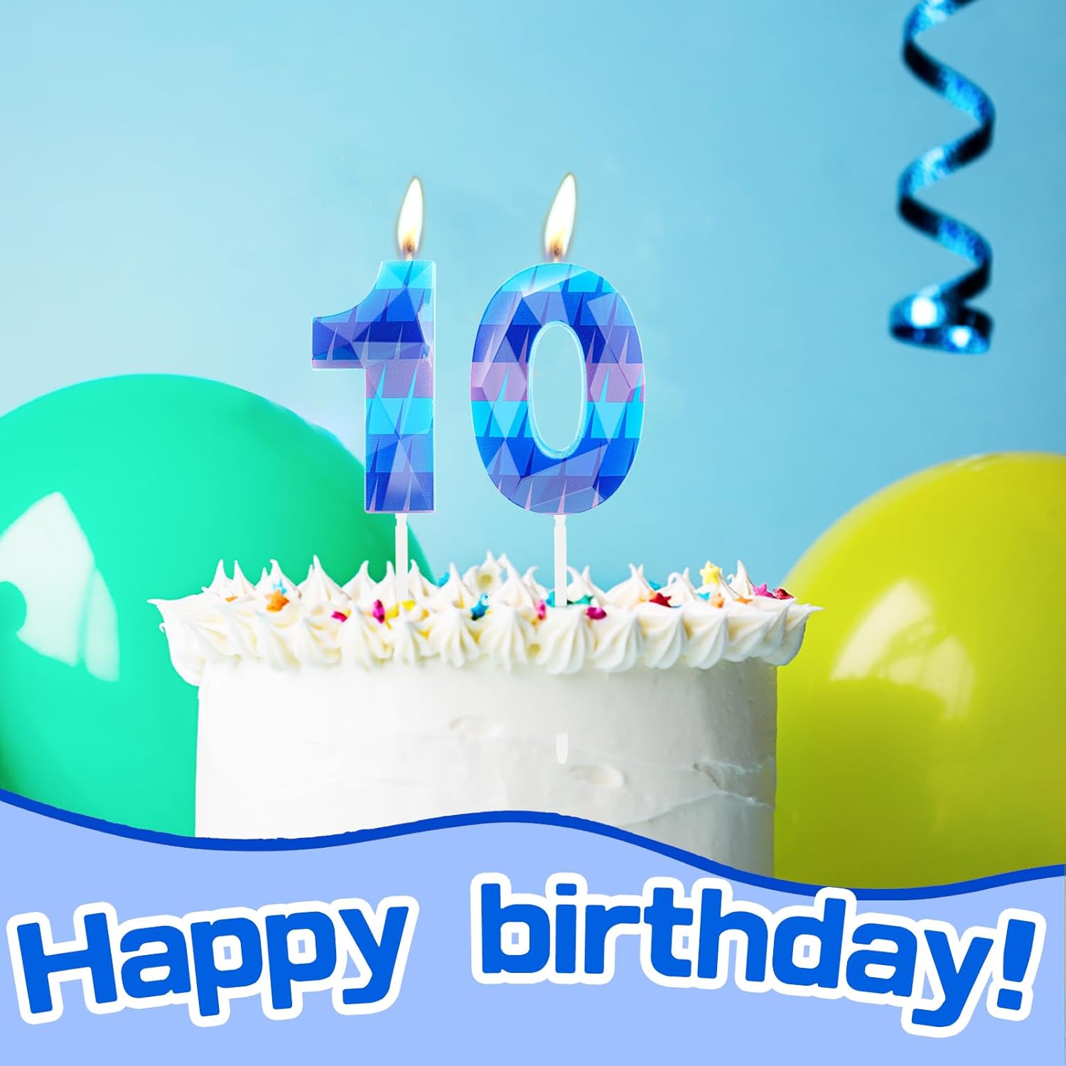 Detalle de Hongplus 3D Video Game number 6 birthday candle piñata-style cake topper