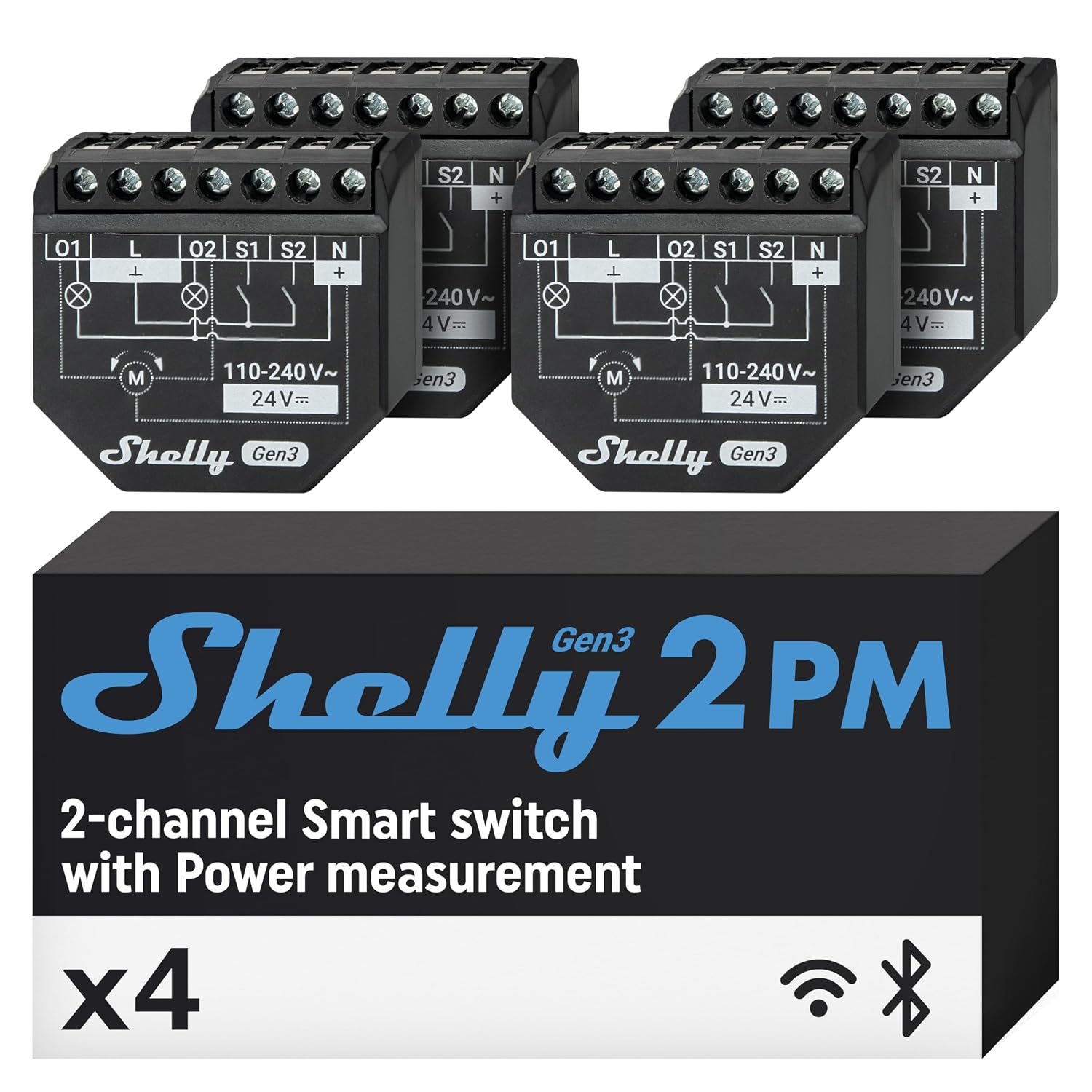 Shelly 2PM Gen3 2 canali controllo intelligente