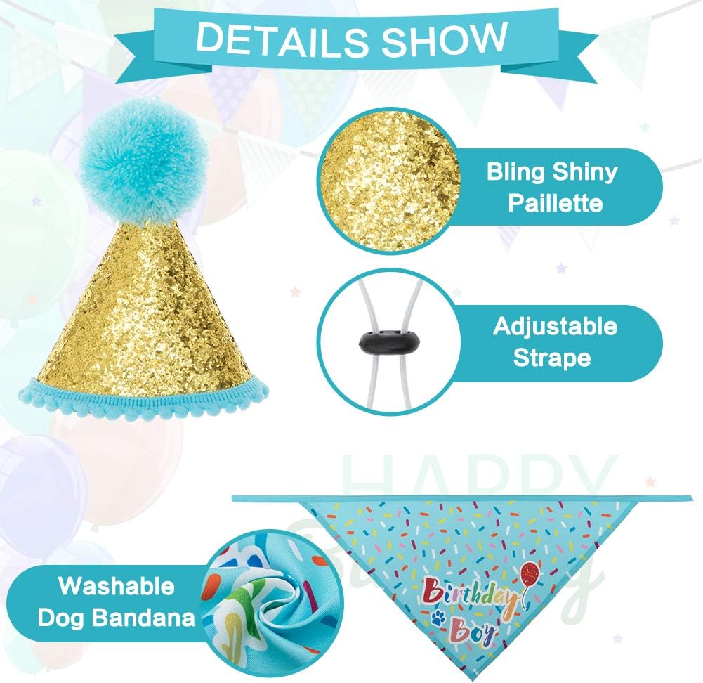 Detalle de KOOLTAIL birthday bandana set 50 cm