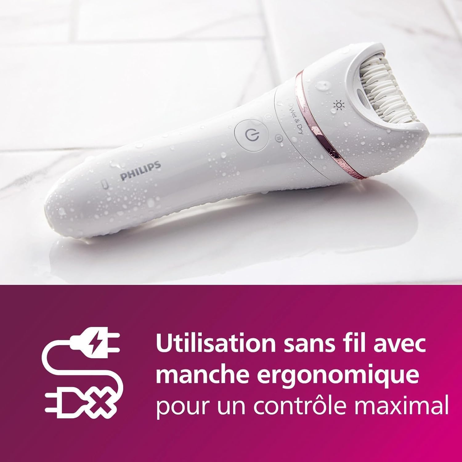 Thumbnail 5 de Philips Series 8000 Epilateur BRE740/10 32 pinces