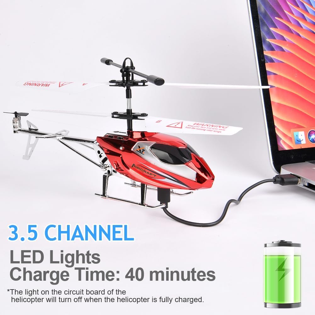 Detalle de Aolso Hubschrauber RC mit 2,4-GHz-Funk, 3,5-Kanal und Höhenhaltefunktion (Indoor/Outdoor)