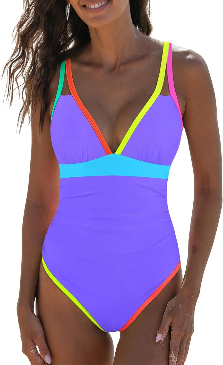 Detalle 2 de Popvil Women's One Piece 2025 Neon Swimwear ⚡