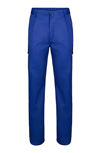 Detalle de VELILLA 345 Pantalón Multibolsillos en color Azulina, Talla 52