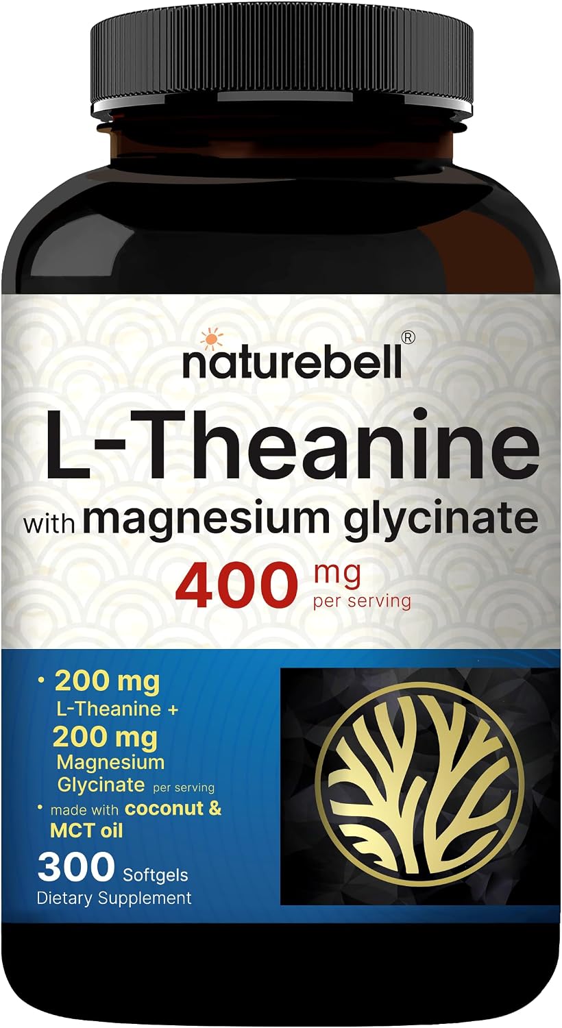 Detalle de NatureBell L-Theanine and Magnesium Glycinate Supplement 400 mg
