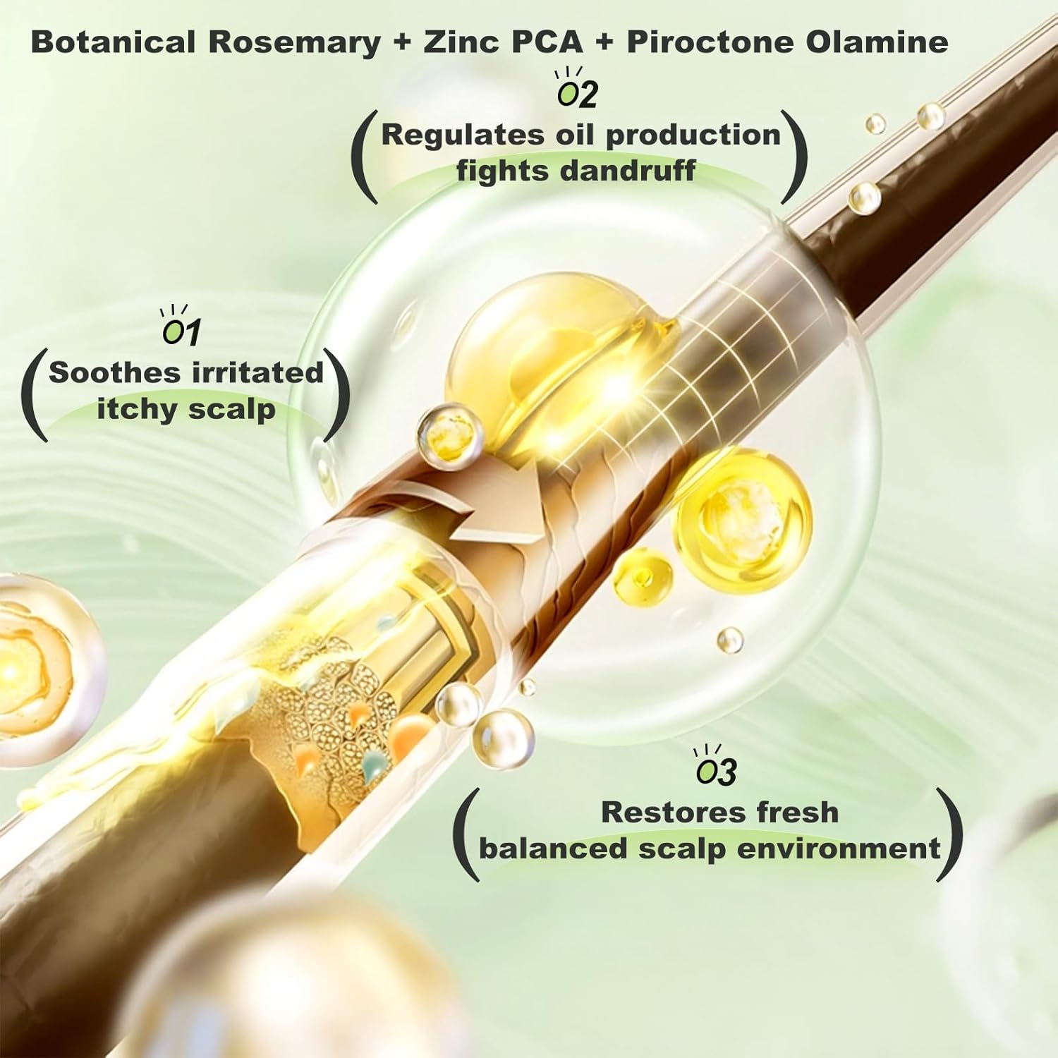 Thumbnail 4 de Tgideas Rosemary Amino Acid Shampoo (8.45 fl.oz) with Zinc PCA — 2-Pack for Thinning Hair