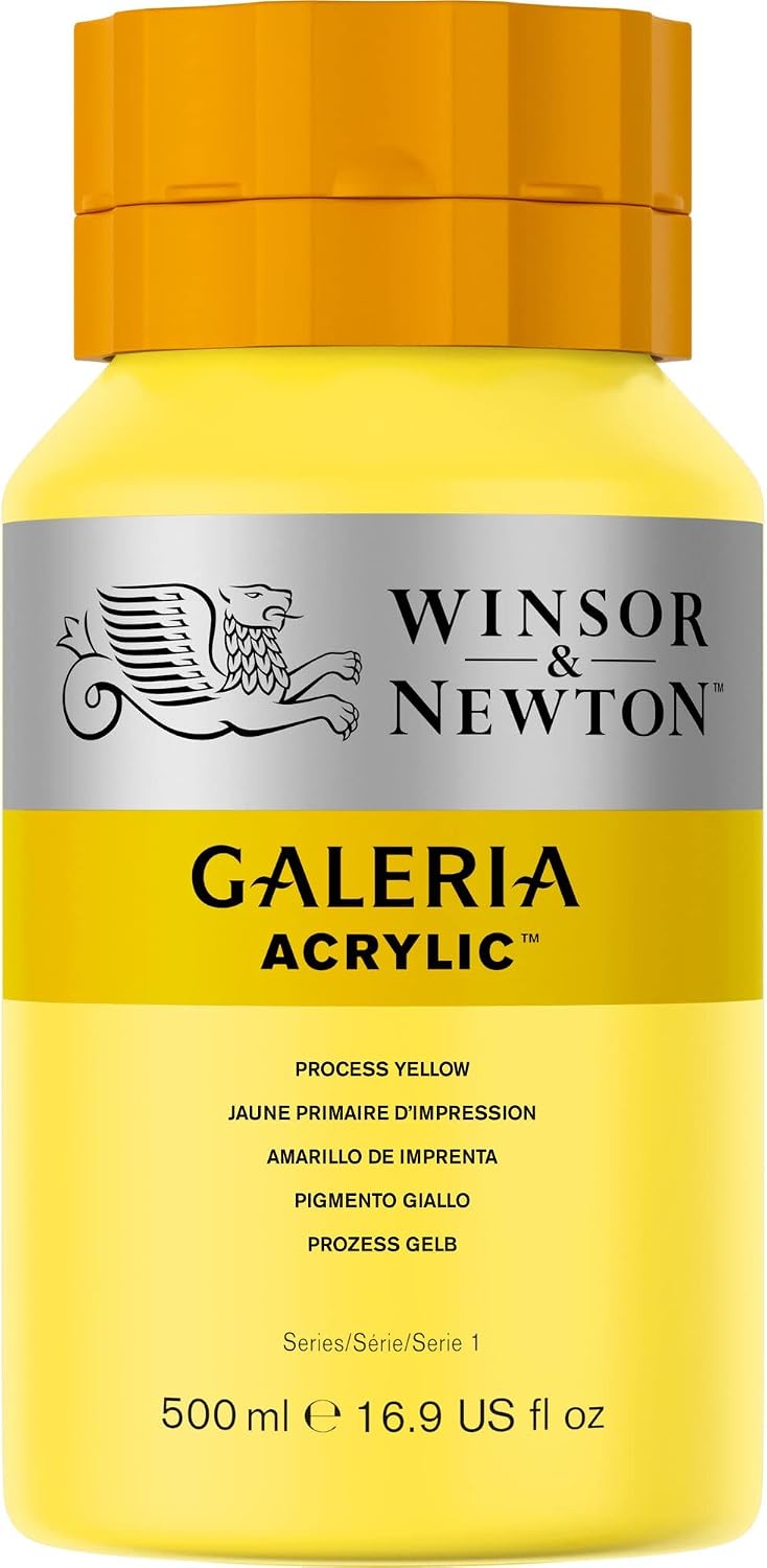 Thumbnail 4 de Winsor & Newton Galeria Acrylfarbe Gelb 500ml