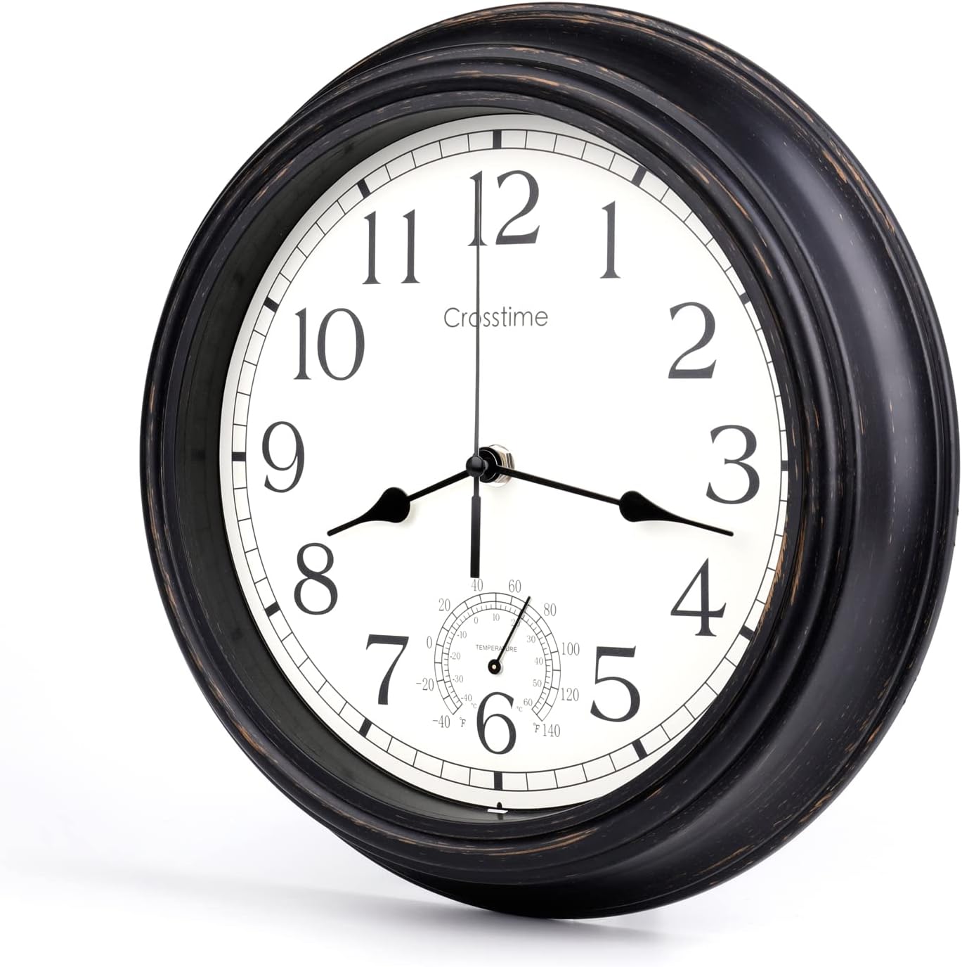 Thumbnail 1 de Crosstime 40cm Outdoor Clock with Thermometer