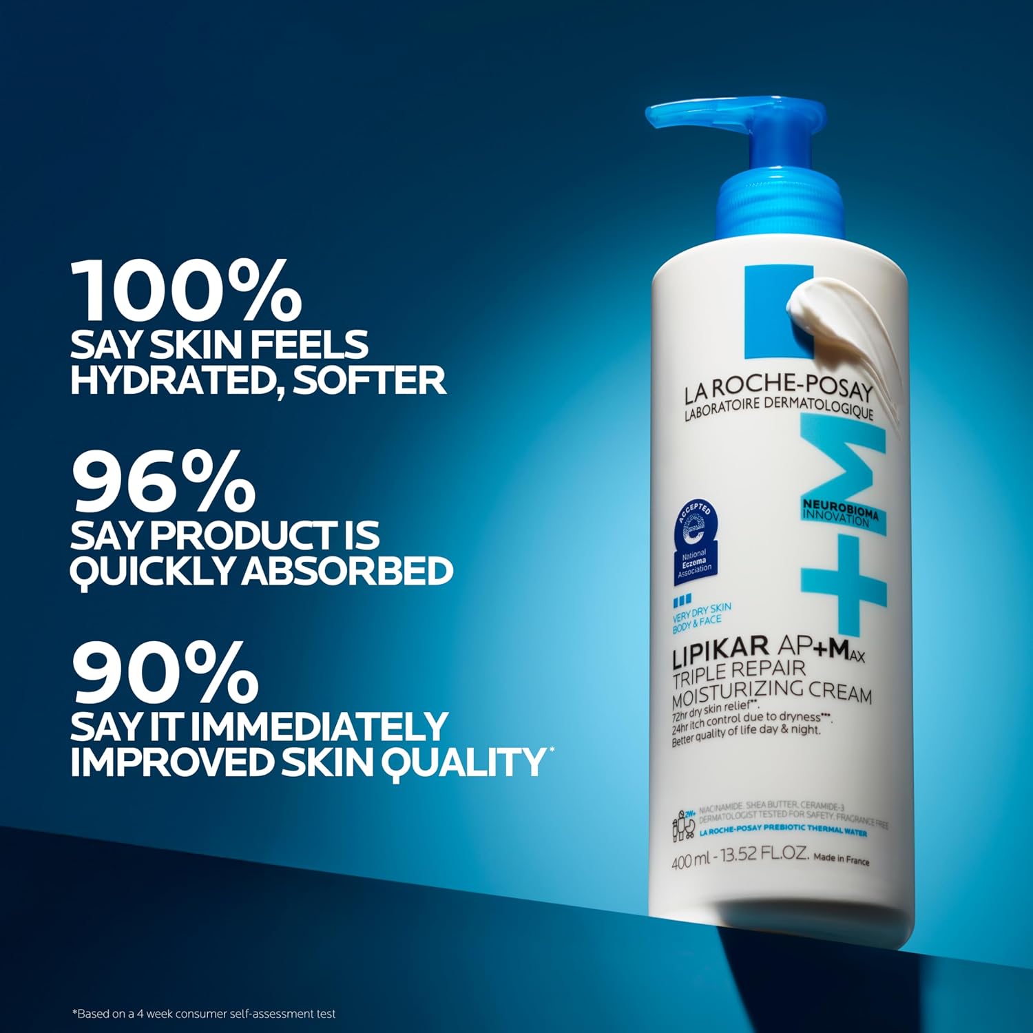 Detalle de La Roche-Posay Lipikar AP+MAX Triple Repair Body Cream: Deep Hydration for Extremely Dry Skin