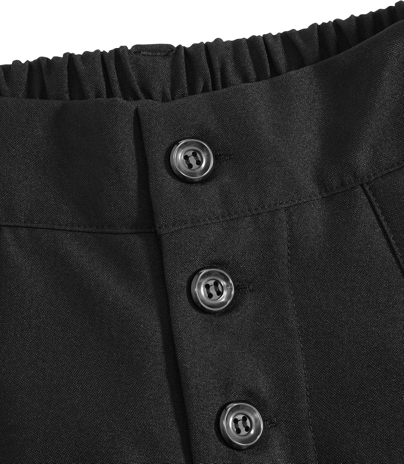 Detalle de Aelfric Eden Wide-Leg Dress Pants with Pleated Barrel Leg and Button Front