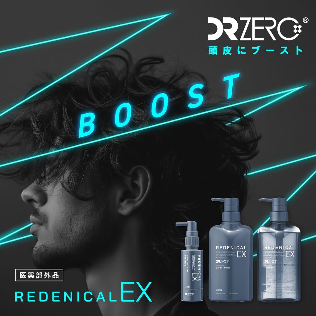 Detalle 2 de DRZERO リデニカルEX 薬用ヘア&スカルプシャンプーMEN 400mL|リデンシル2倍量配合