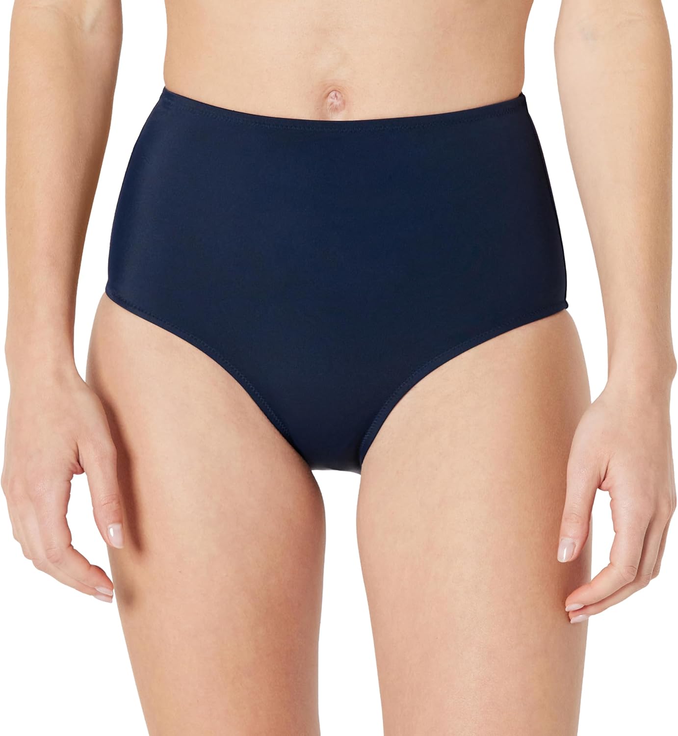 Detalle de Amazon Essentials Women's High Waist Swim Bottom (Available in Plus Size) – Practical, full-coverage beachwear