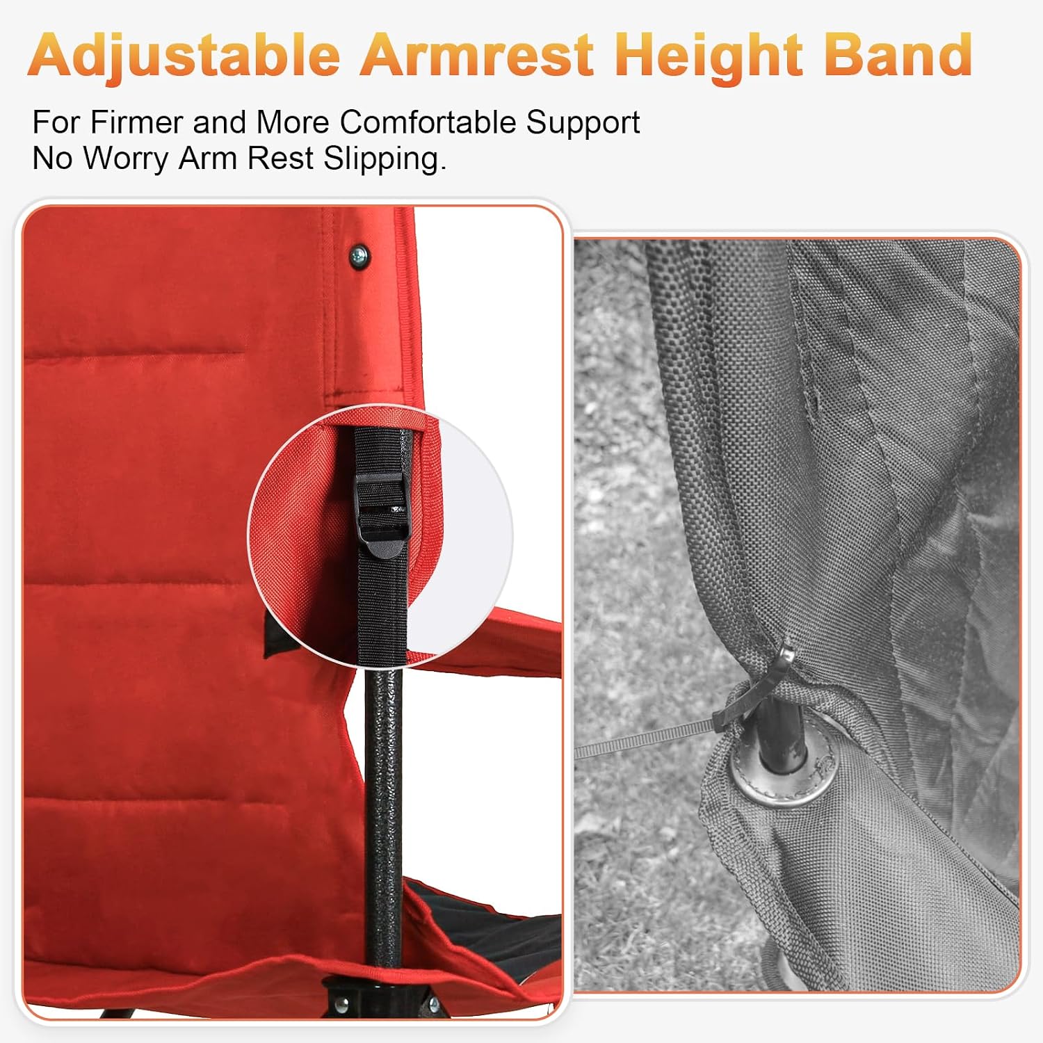 Thumbnail 6 de Romswi Camping Chairs 500 lb Capacity