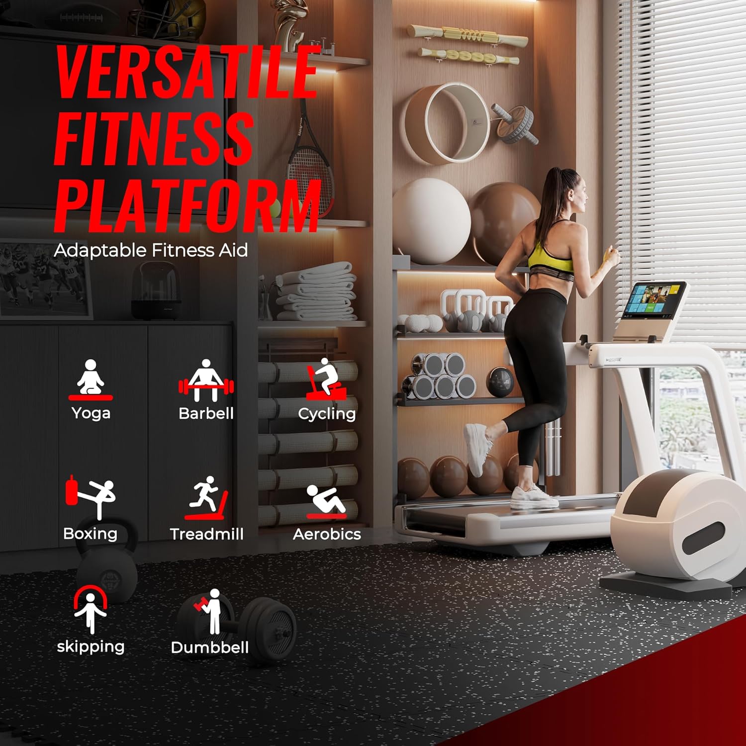 Thumbnail 1 de SUPERJARE Exercise Mats, 48 Sq Ft ⚙