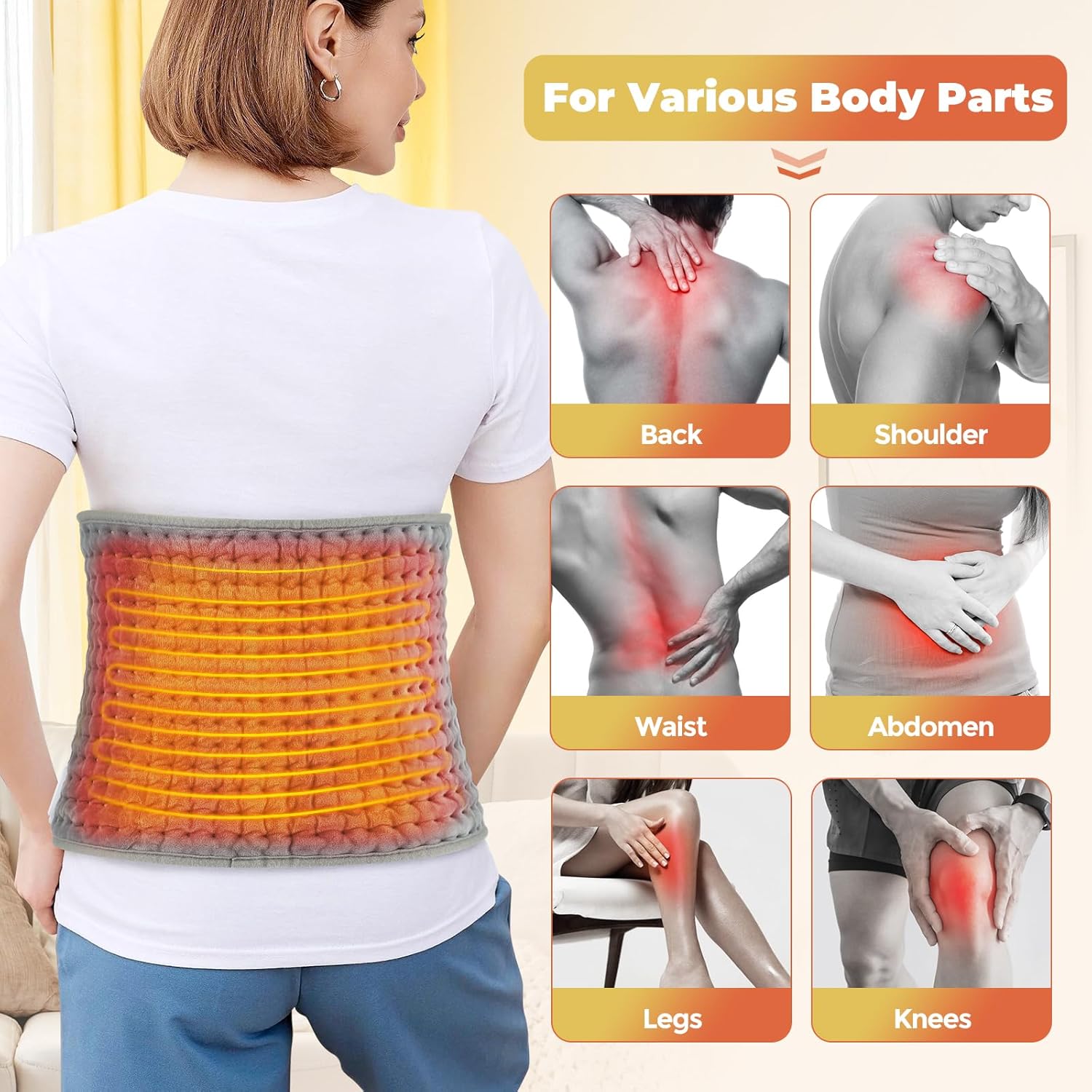 Detalle 2 de Electric Heating Pad Wrap 12x50 inch