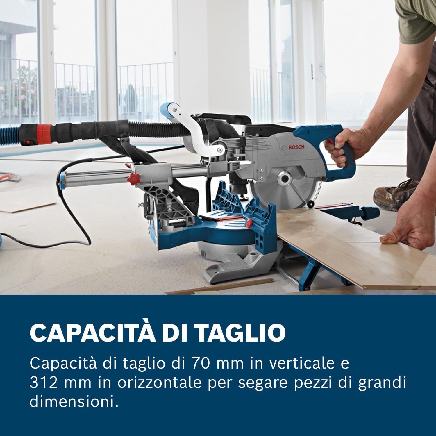 Thumbnail 1 de Bosch Professional GCM 8 SJL troncatrice radiale con motore da 1600 W e lama Ø 216 mm