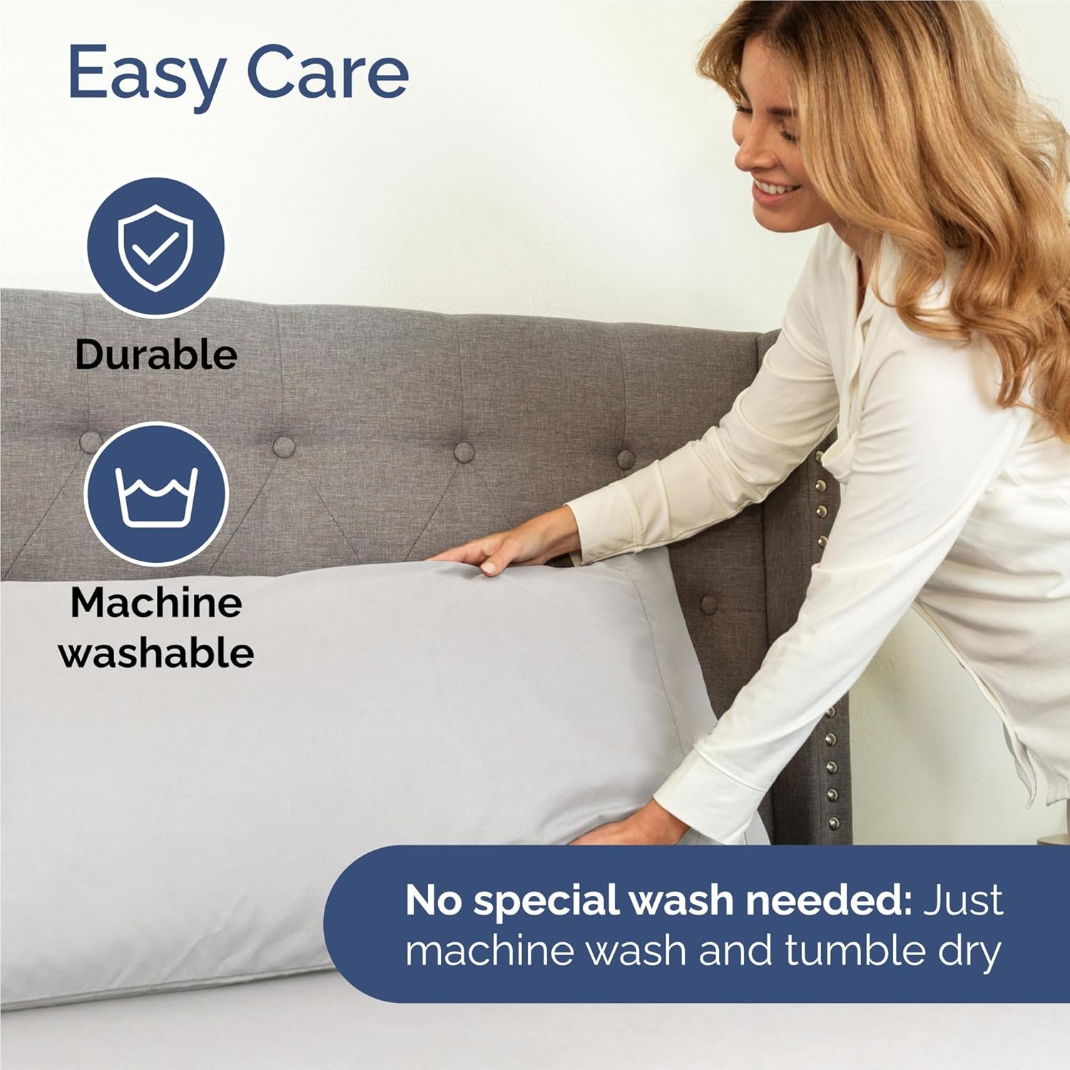 Thumbnail 5 de CGK Unlimited 6-Piece Queen Breathable Microfiber Sheet Set in Gray (Deep Pockets) - Hotel Style