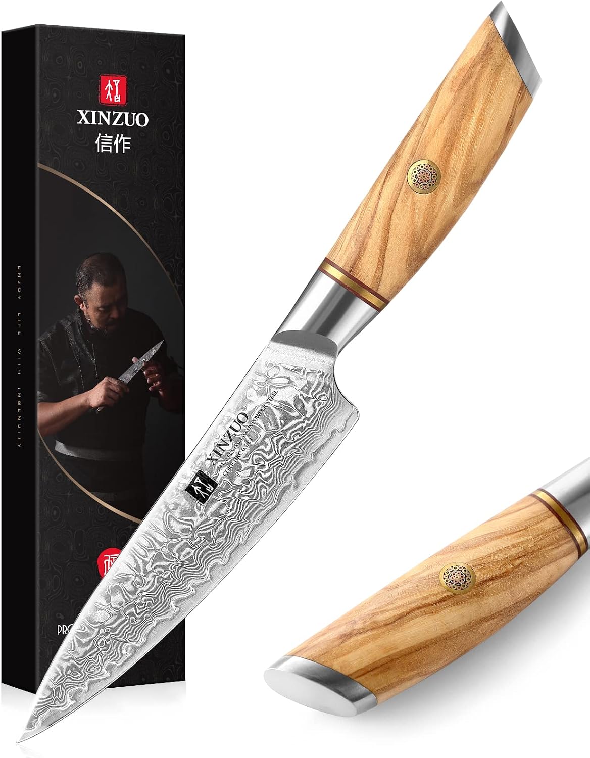 Detalle de XINZUO Lan Series Obstmesser 13 cm 🔪