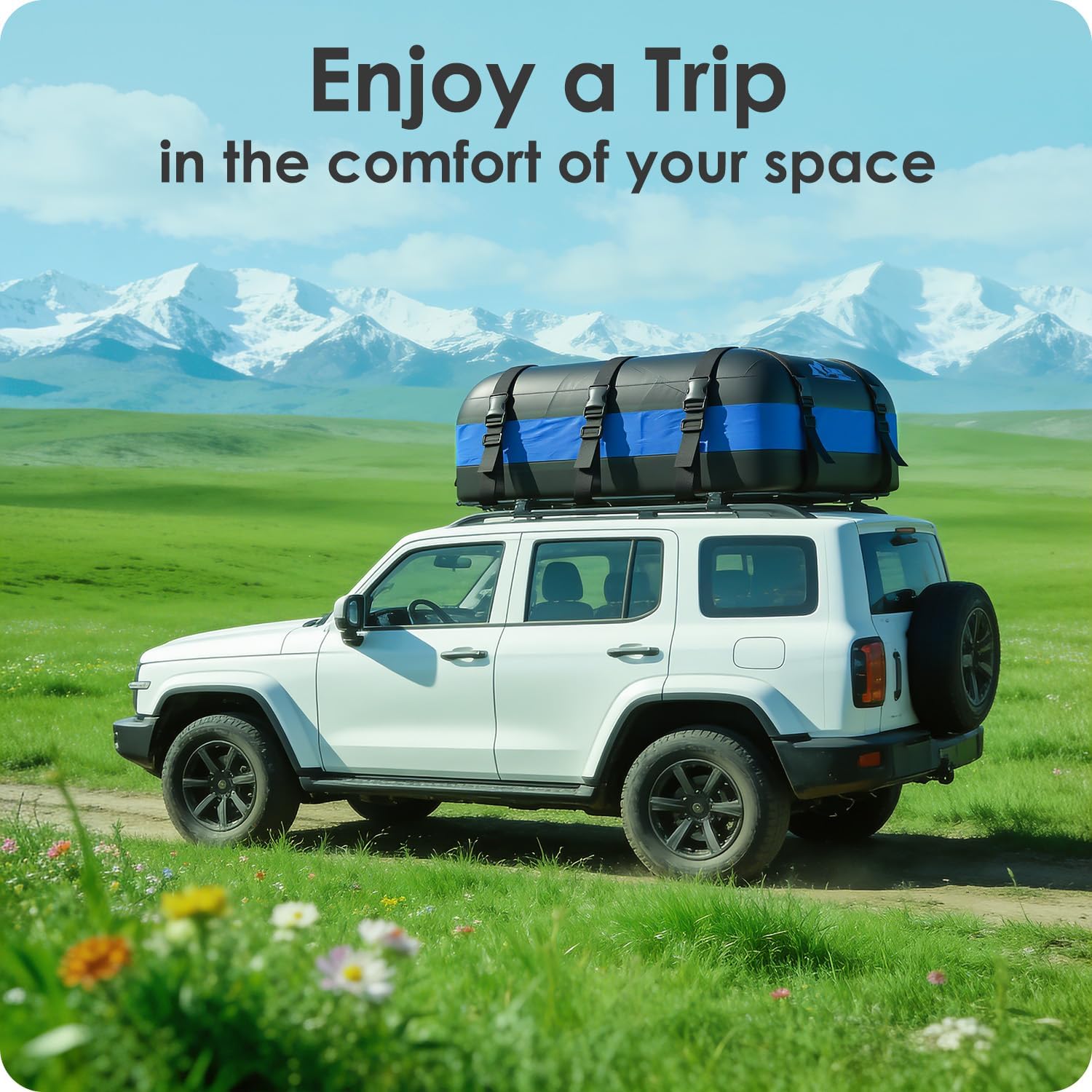 Thumbnail 6 de BATSUVCER Rooftop Cargo Carrier Bag, 20 Cubic Feet