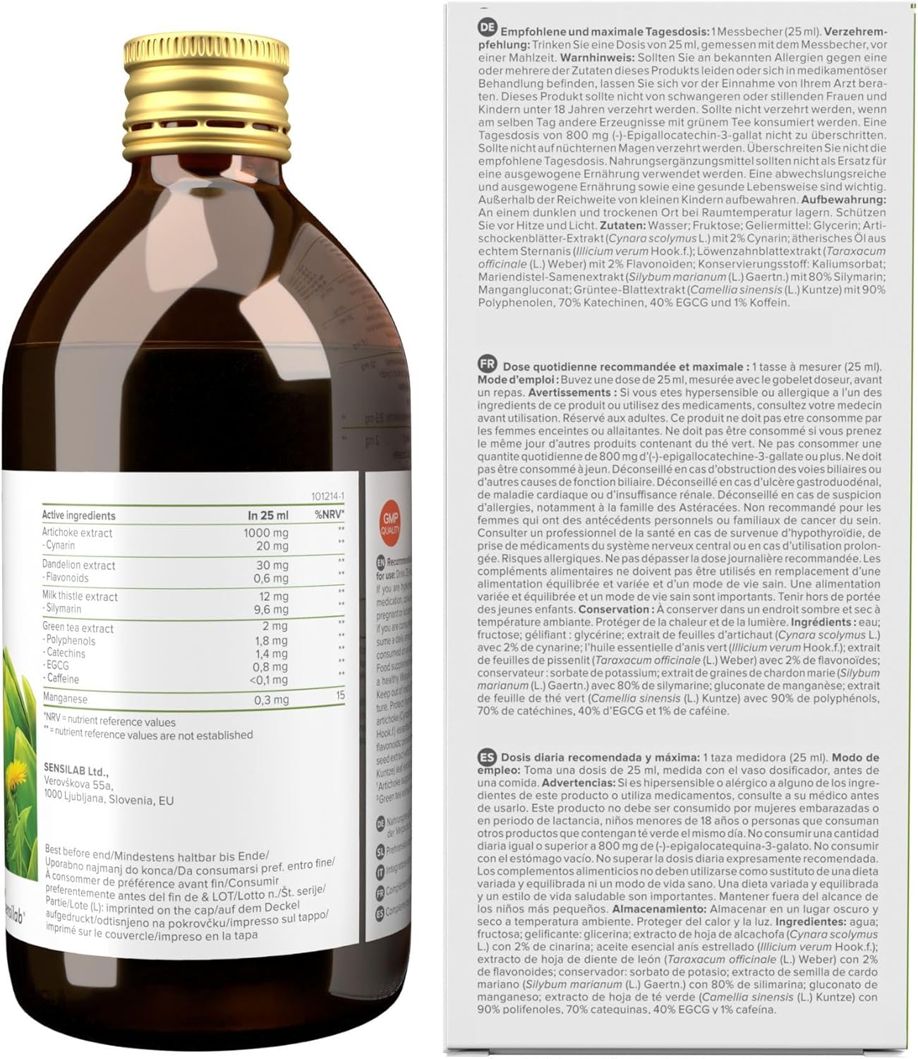 Thumbnail 6 de Hepafar Drink – Leber 500 ml (für 20 Tage) mit Mariendistel, Grünem Tee & Artischocke