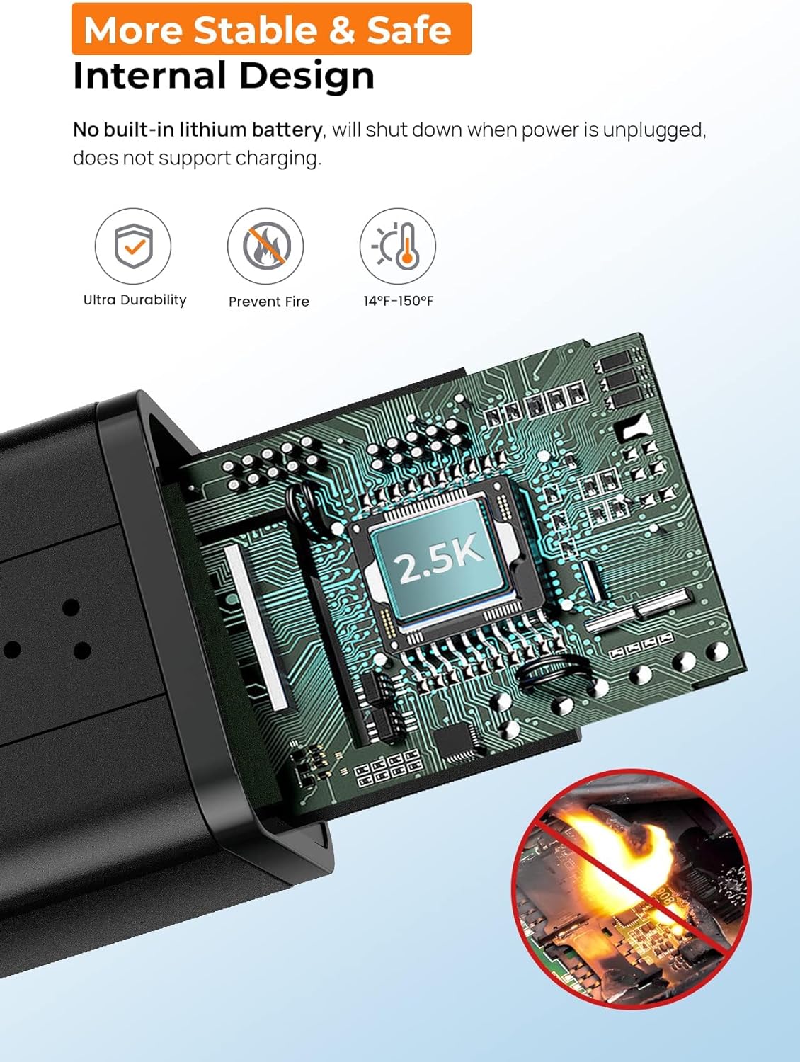 Detalle 2 de Dash Cam Front WiFi 2.5K 1440P Car Camera