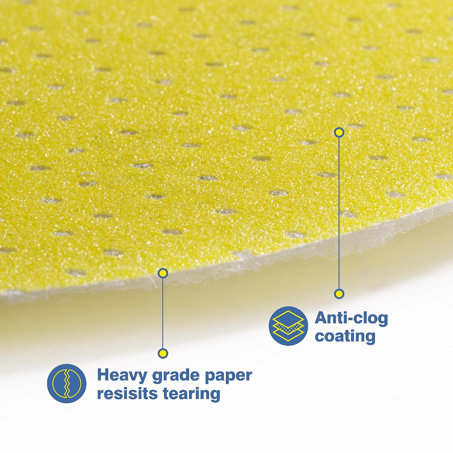 Detalle de Selead Schleifpapier 225 mm Klett-Dauer-Schleifpads (Korn 120) – 25 Schleifscheiben perforiert