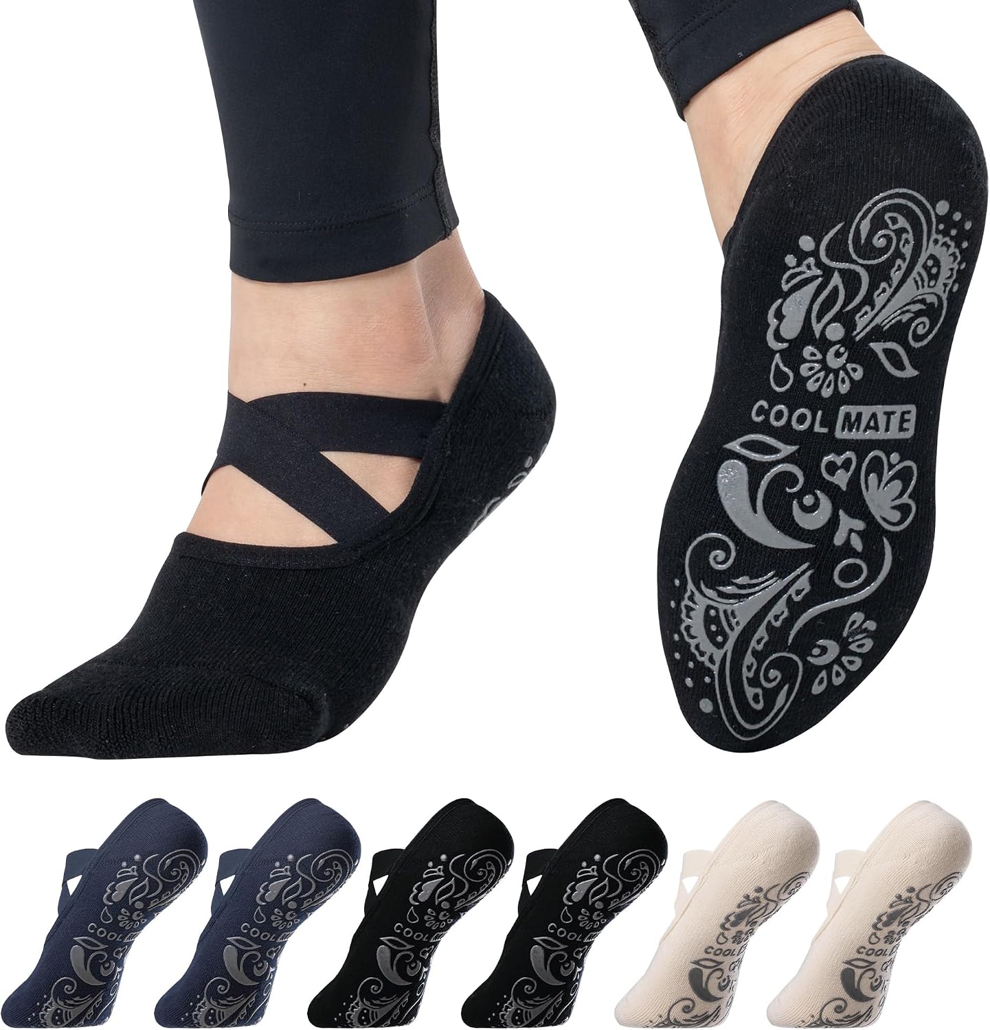 Detalle de CoolMate Pilates Socks 4-Pack