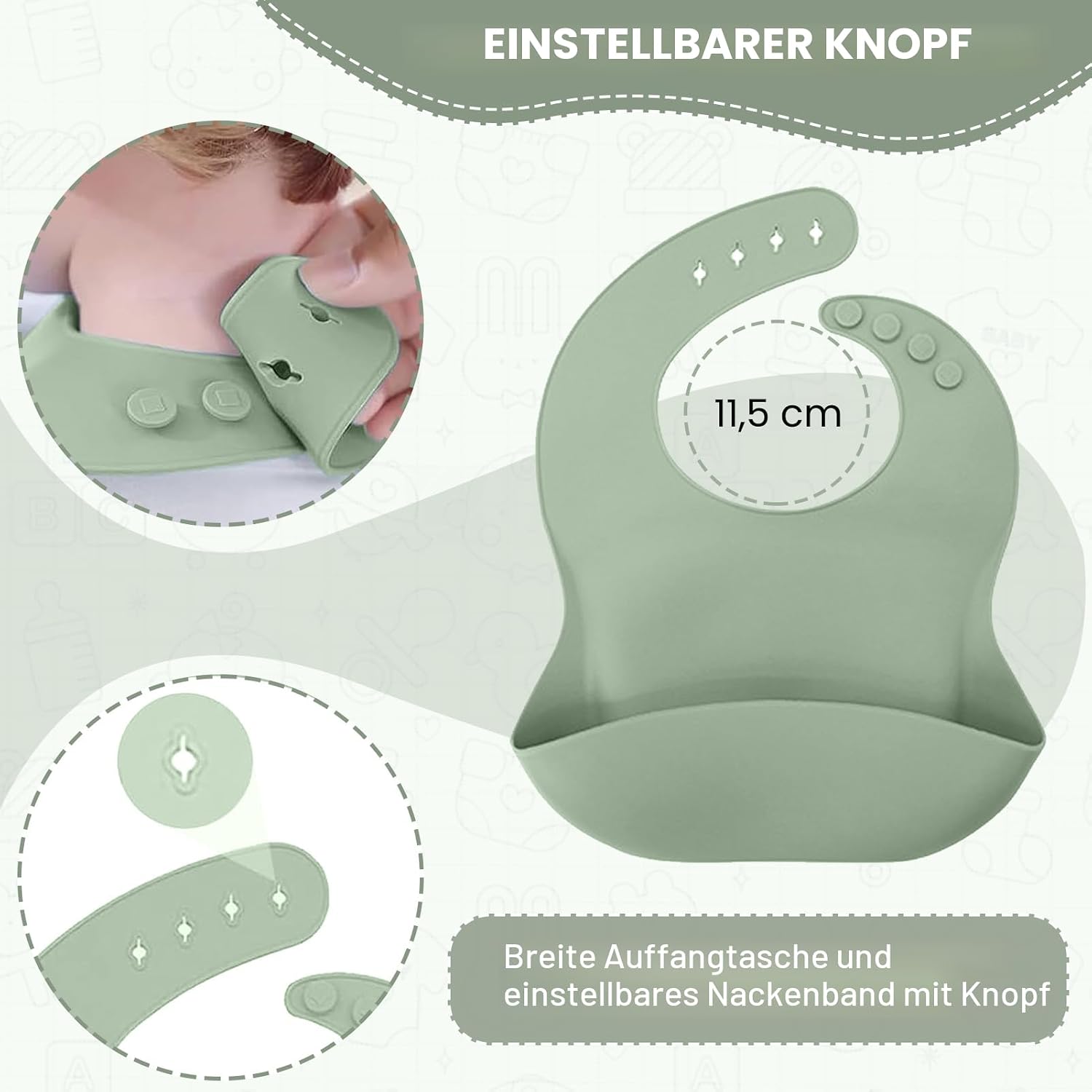 Thumbnail 5 de CUBTEM Baby Geschirrset (12-teilig) – Kindergeschirr mit Babylöffel, Trinklernbecher, Saugnapf & Silikon-Lätzchen