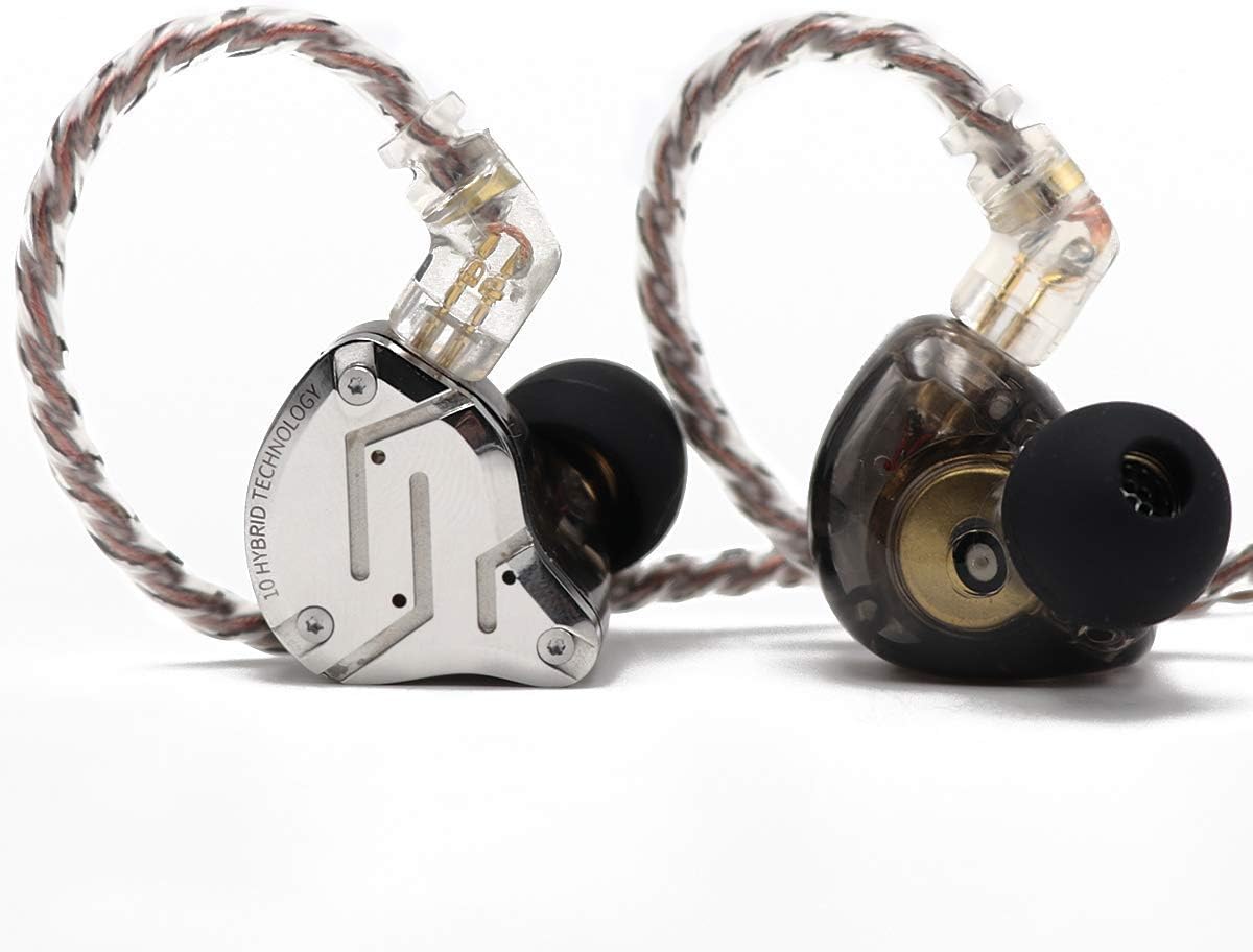 Detalle de Linsoul KZ ZS10 Pro: 5-Driver Hybrid In-Ear Monitor (4BA+1DD) for Hi-Res Sound