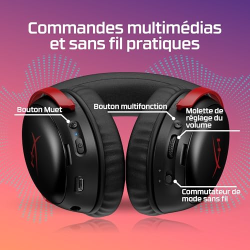 Thumbnail 10 de HyperX Cloud Alpha: casque gaming filaire à double chambre, aluminium et micro détachable