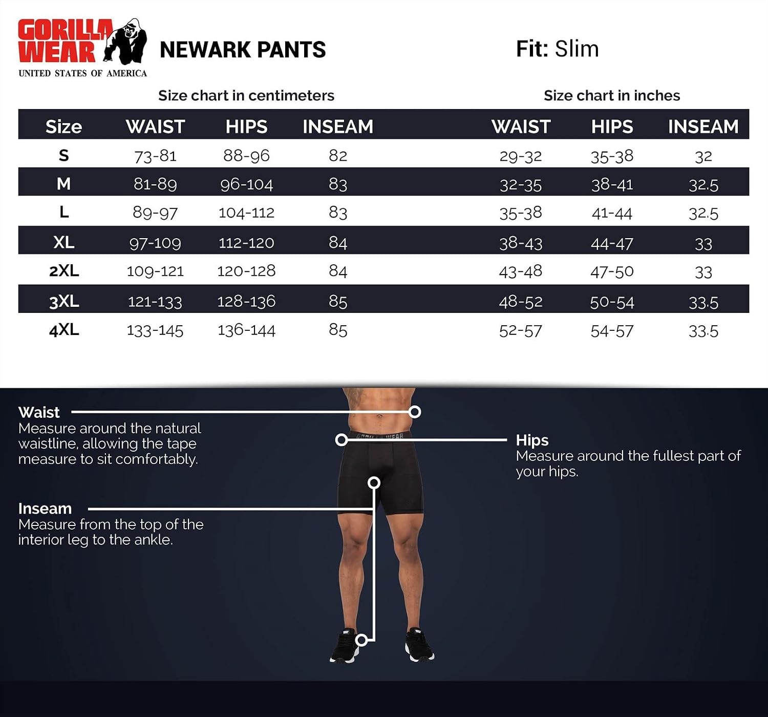 Thumbnail 6 de Gorilla Wear Newark Pants – męskie spodnie dresowe slim fit, bawełna z poliestrem