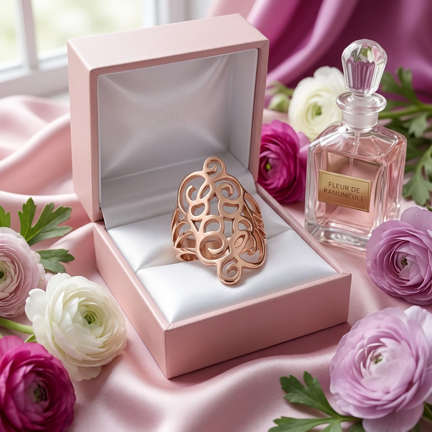 Thumbnail 2 de Nobel Ring Rosegold Wrap-Ring – filigran und modern aus Edelstahl