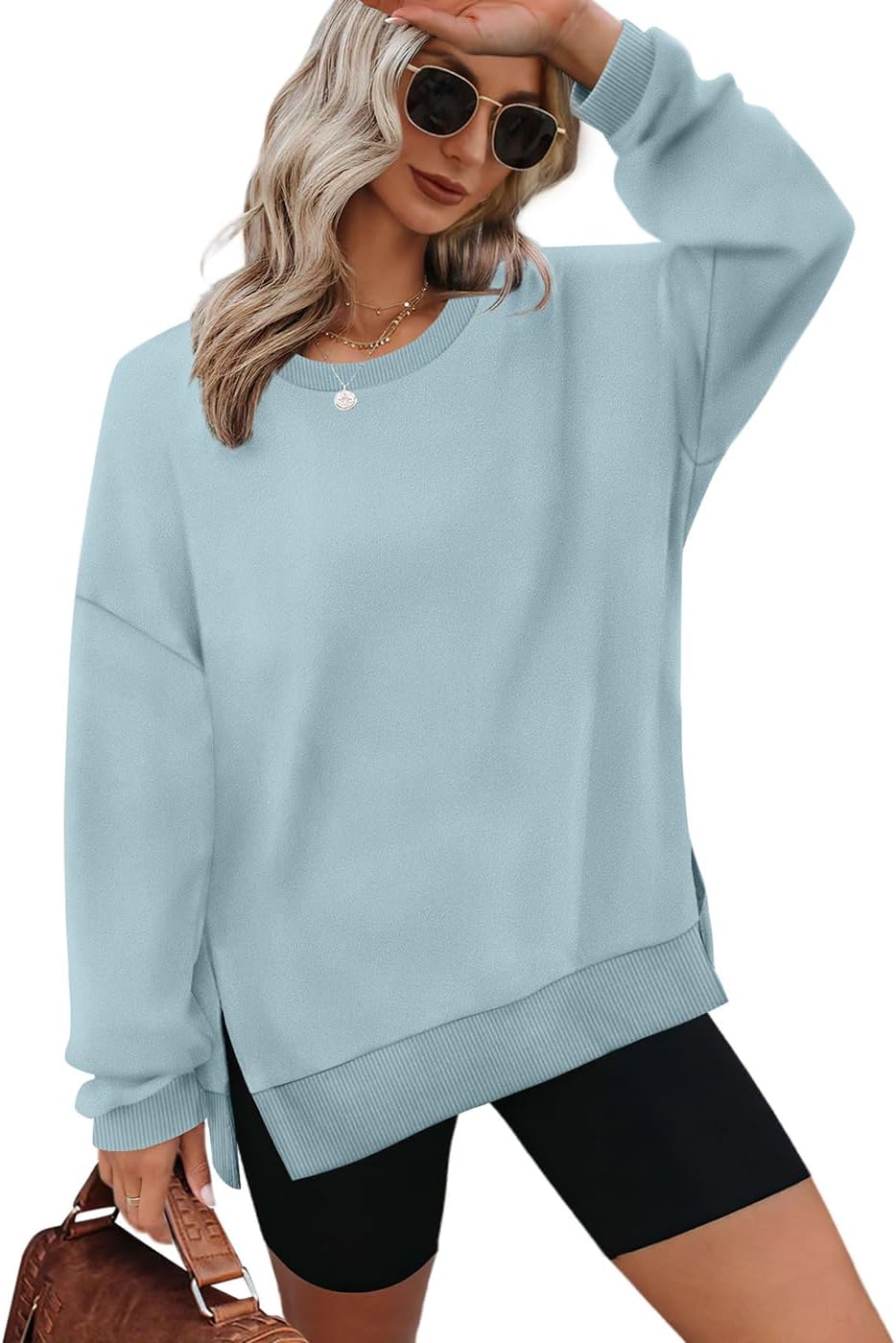 Detalle 2 de XIEERDUO Oversized Sweatshirt, Polyester-Spandex Blend