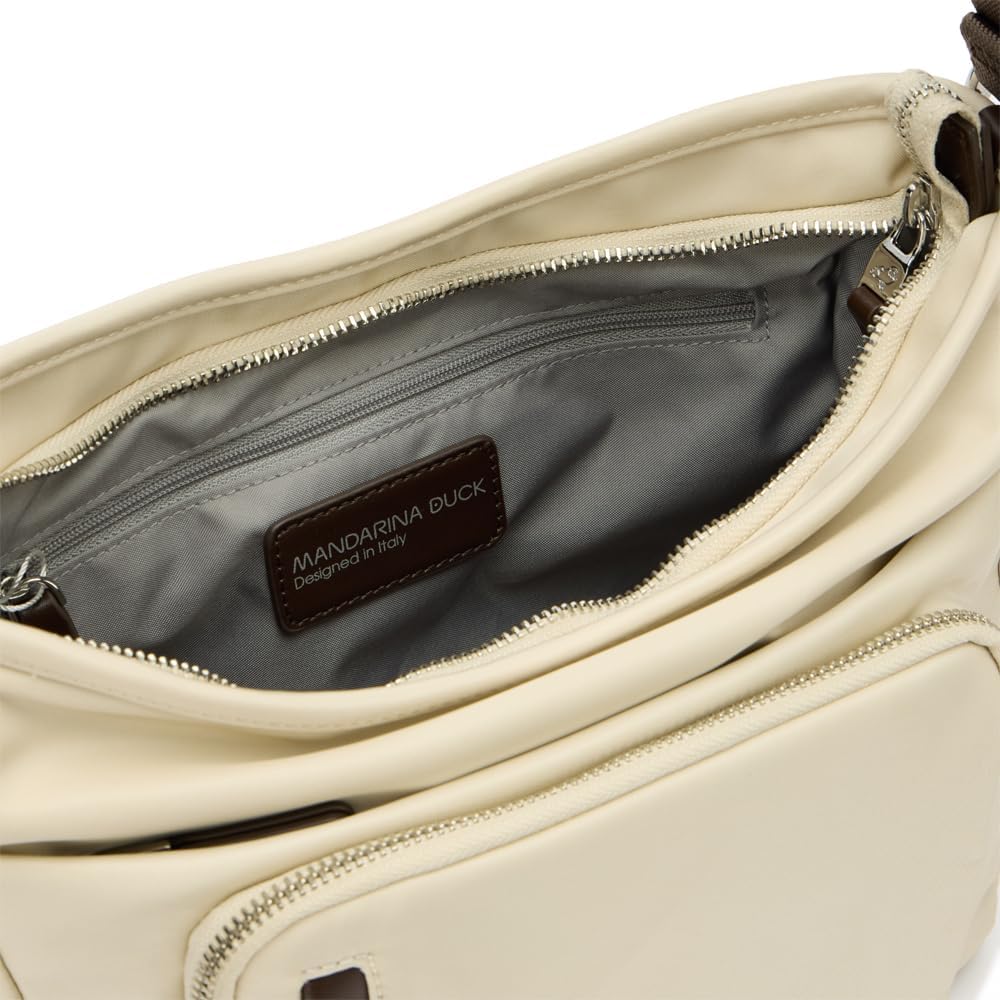 Thumbnail 2 de Mandarina Duck Hunter Crossover, Femme — sac crossover en nylon brillant avec détails cuir synthétique
