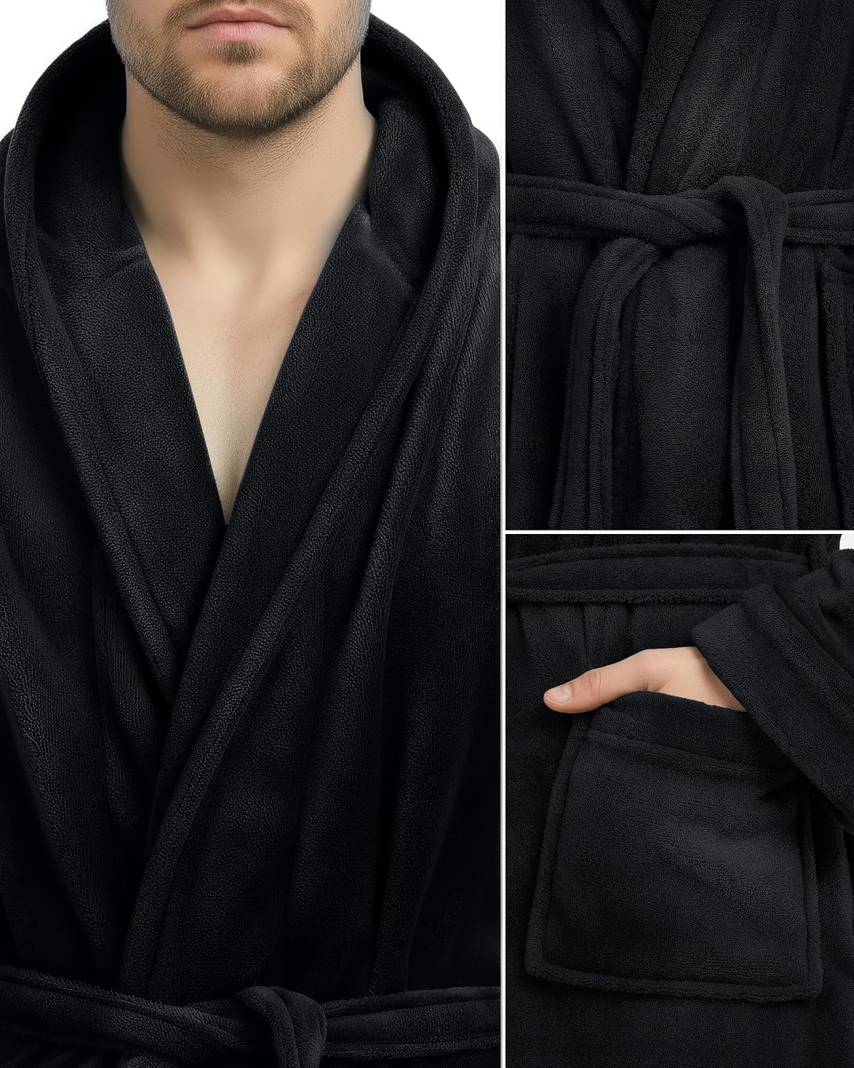 Detalle de NY Threads Bademantel mit Kapuze đ