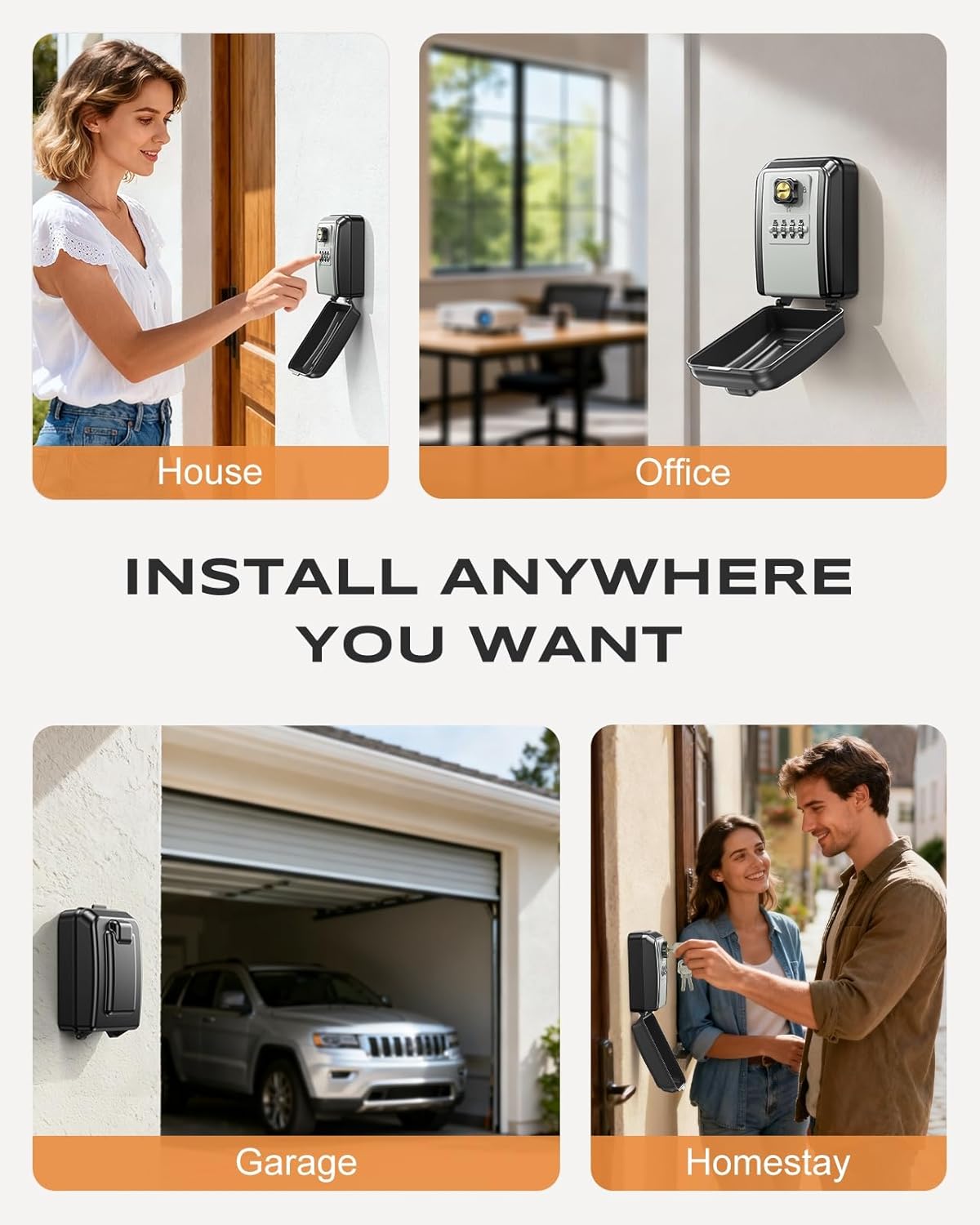 Thumbnail 5 de Mohard Key Safe Wall Mounted 4-Dial