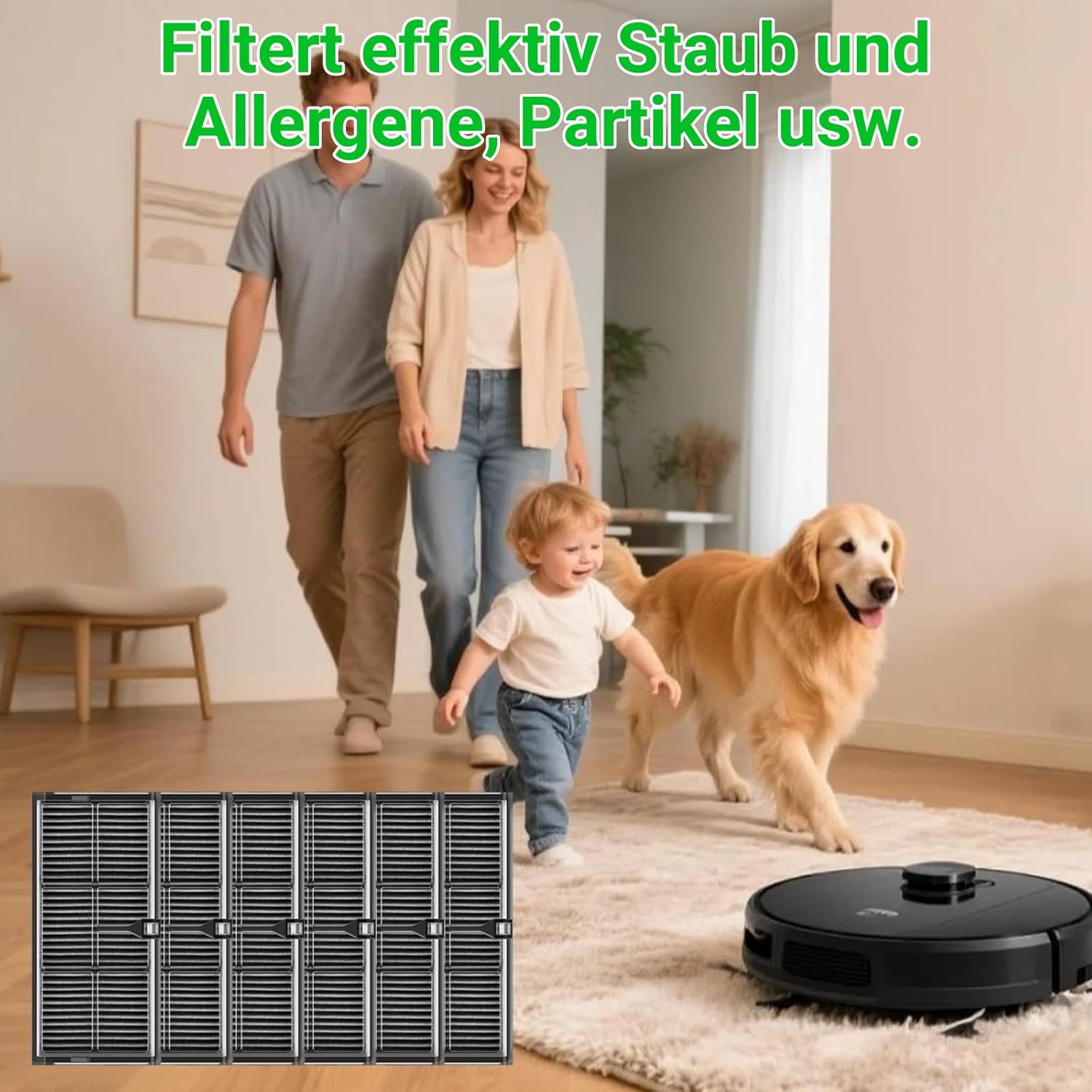 Thumbnail 6 de Bpbdzz 6er Filter-Zubehör für Dreame X40 Ultra Complete/X40 Master & weitere Modelle – wiederverwendbar