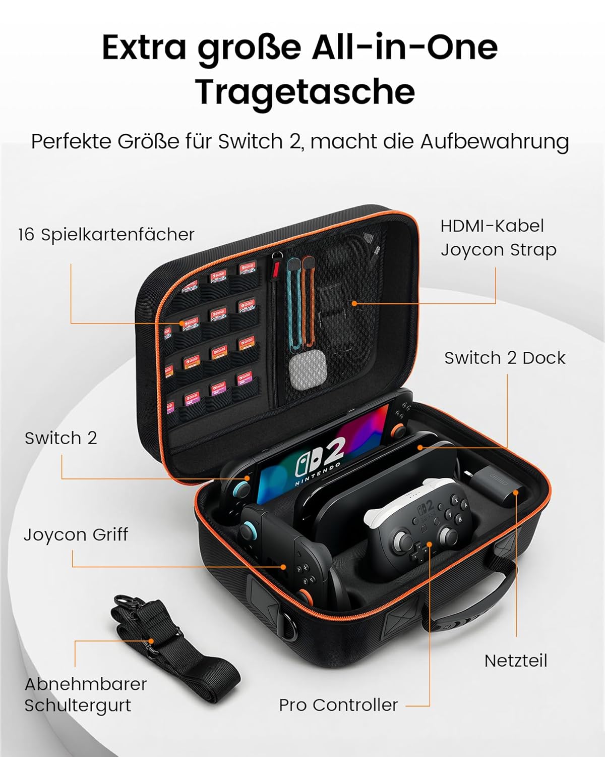 Thumbnail 1 de Große Switch 2 Tasche 16 Karten