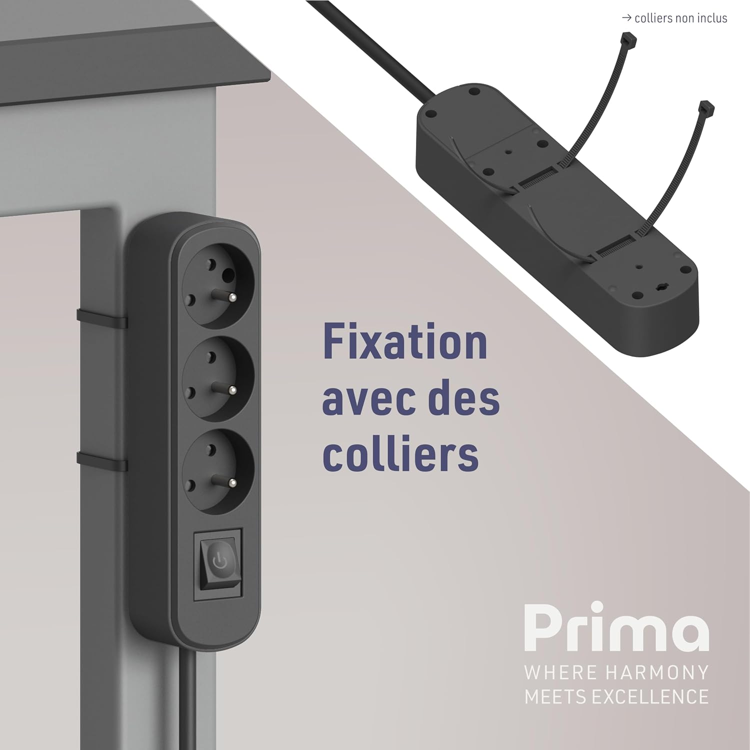 Detalle 2 de Electraline 32050 Bloc Multiprises 3 prises