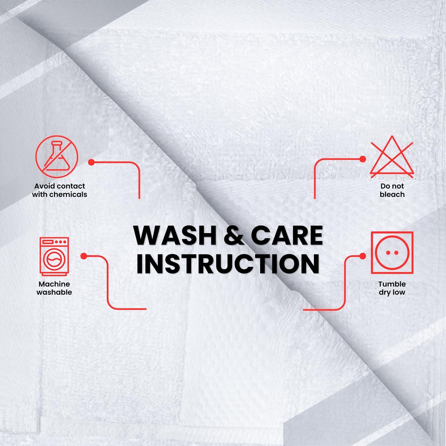 Thumbnail 6 de Infinitee Xclusives 100% Cotton Hand Towels, Set of 6, 16 x 28 Inches, 600 GSM