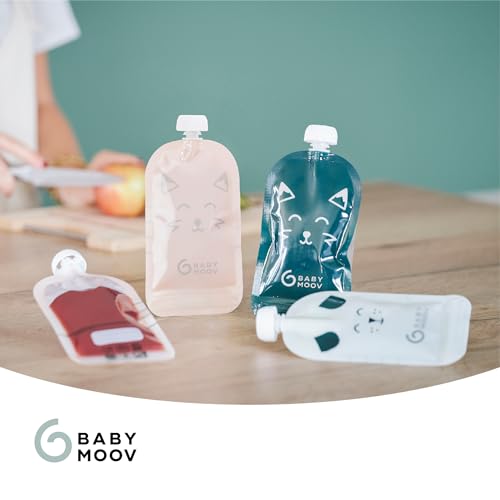 Thumbnail 5 de Babymoov 20 Gourdes Réutilisables pour Bébé et Enfant – 150 ml, Plastique Recyclé, Sans BPA, Hermétiques et Réinscriptibles